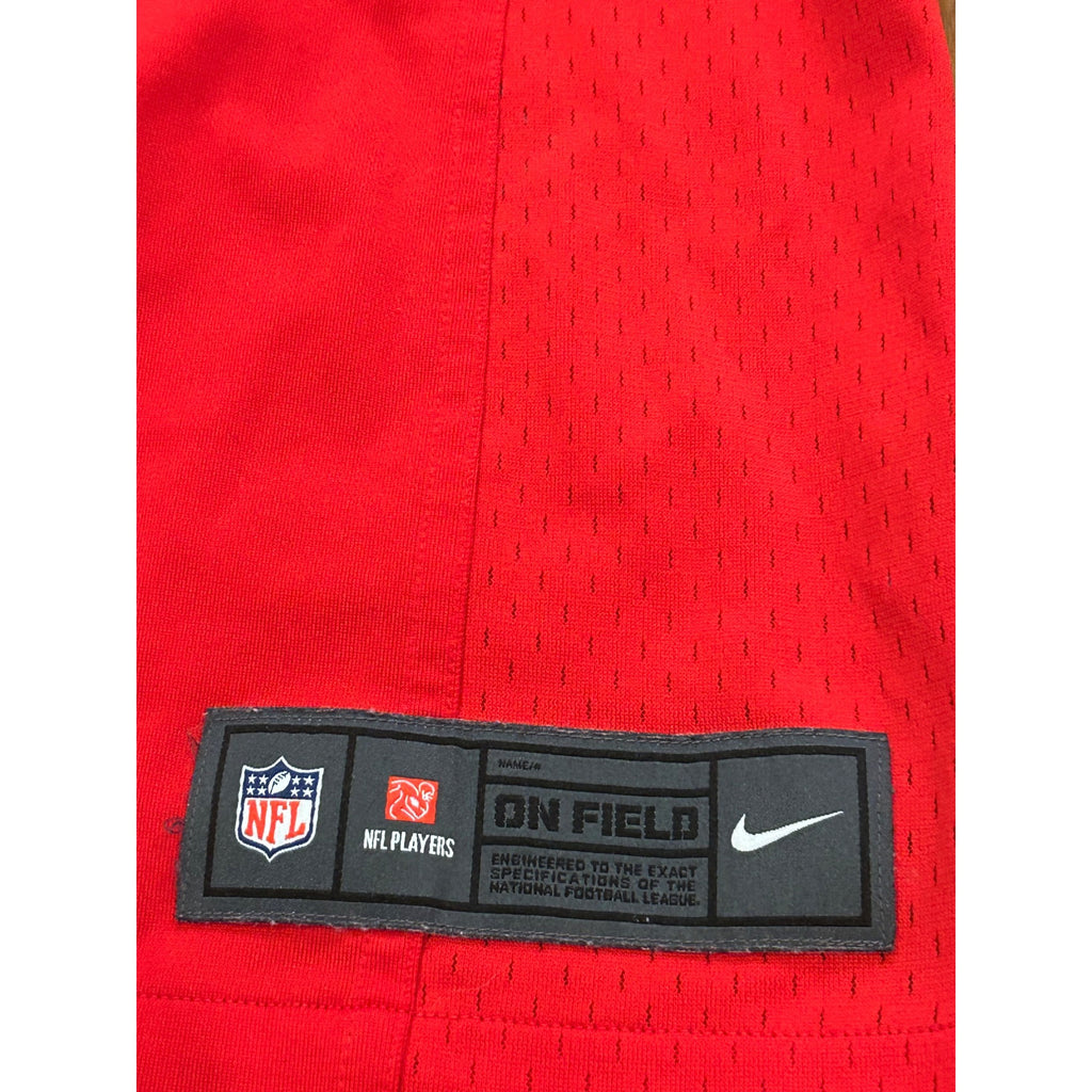 Nike New England Patriots Tom Brady #12 Red Throwback NFL Jersey Women's Large