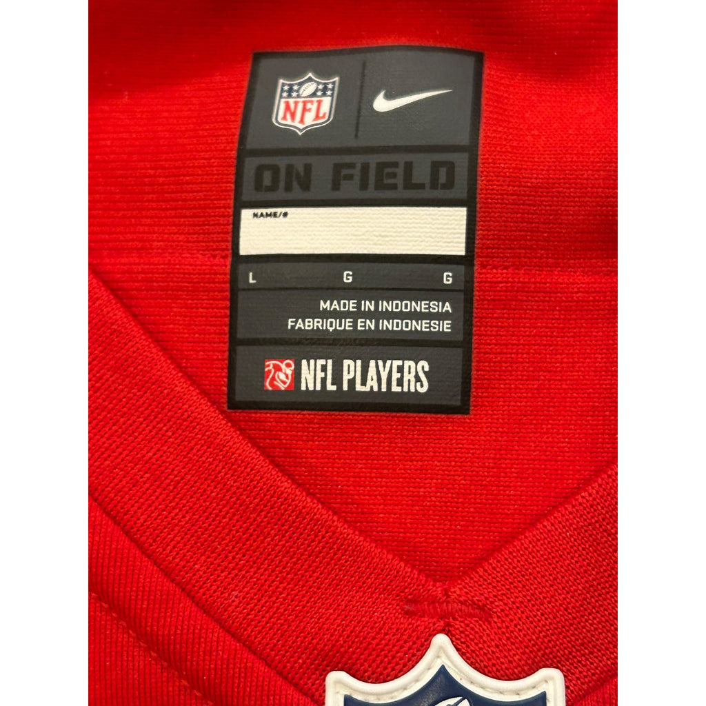 Nike New England Patriots Tom Brady #12 Red Throwback NFL Jersey Women's Large