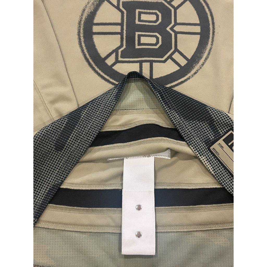 Rare Adidas Boston Bruins Fabian Lysell #21 Military Appreciation Camo Jersey 50