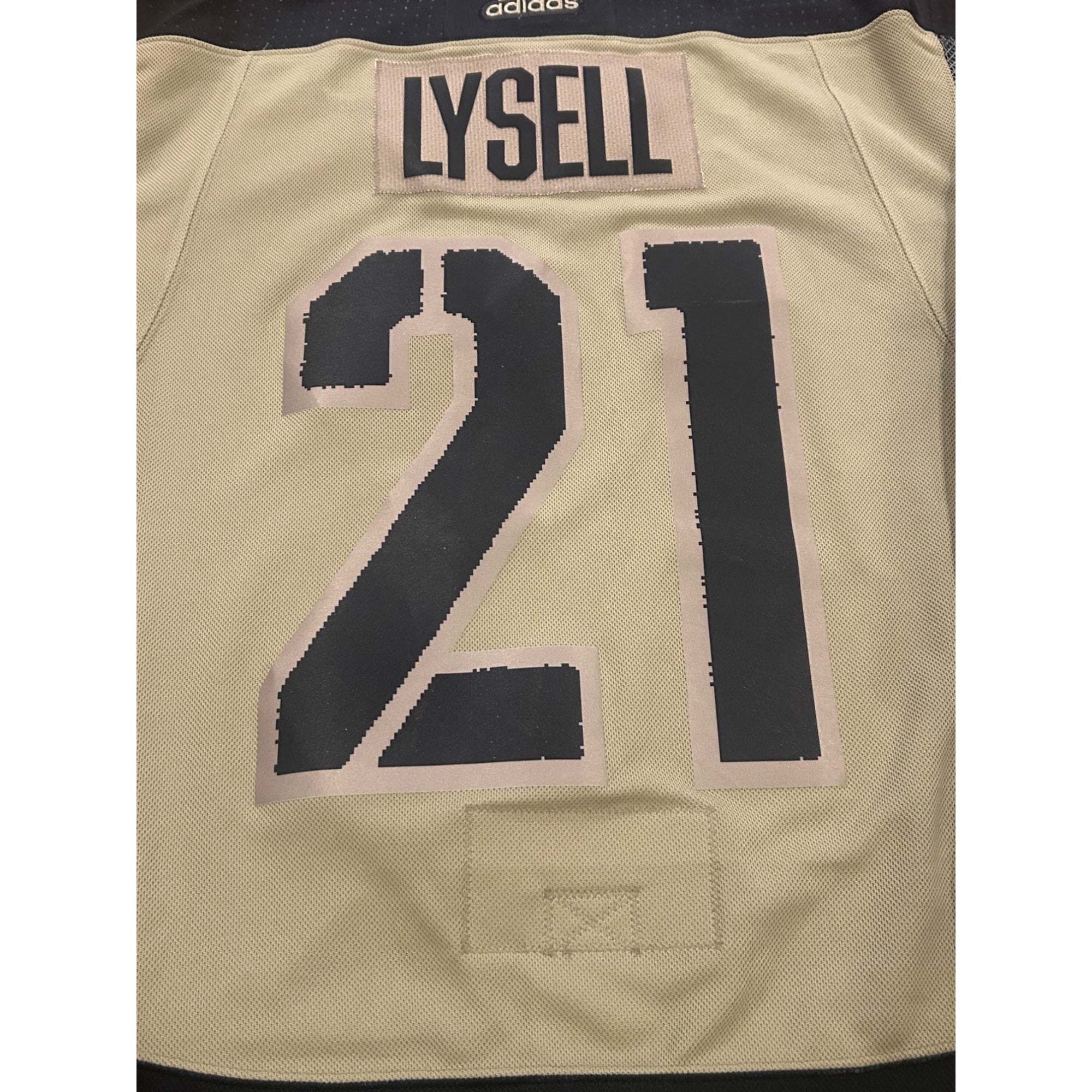 Rare Adidas Boston Bruins Fabian Lysell #21 Military Appreciation Camo Jersey 50