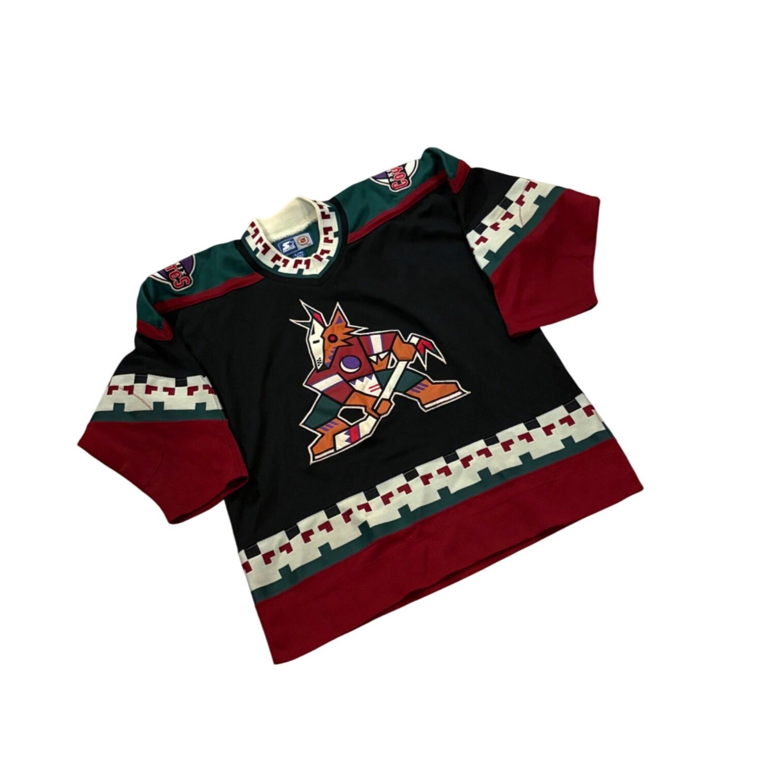 Vintage 1990's Starter Phoenix Coyotes Kachina NHL Hockey Jersey Youth L/XL