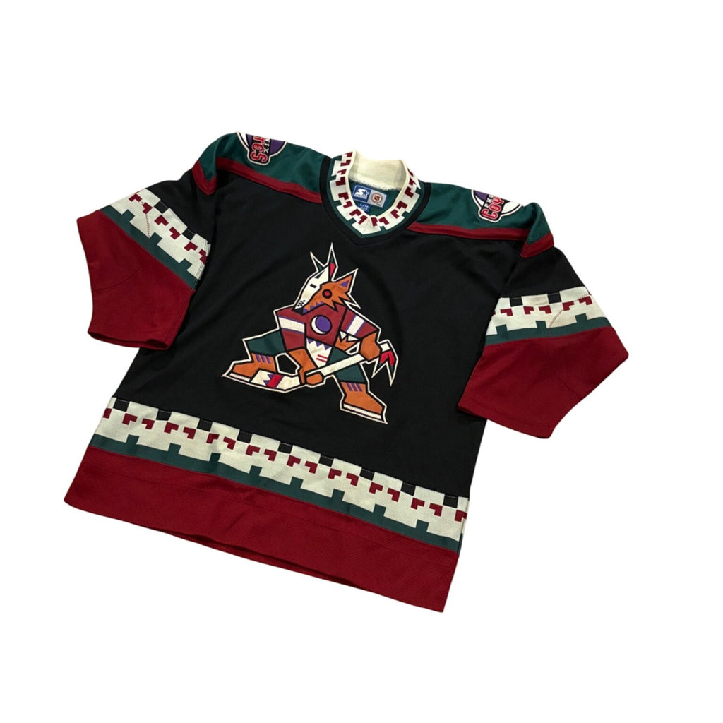 Vintage 1990's Starter Phoenix Coyotes Kachina NHL Hockey Jersey Youth L/XL