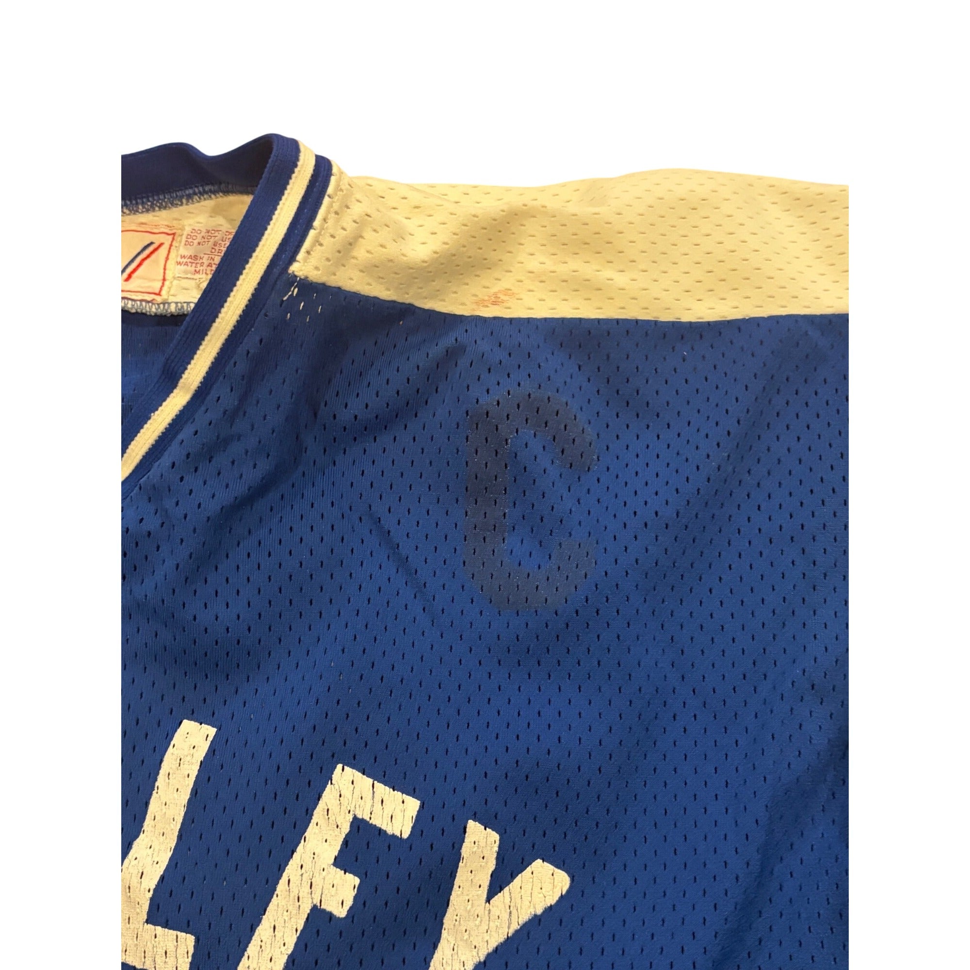 Vintage Game Worn Bentley Falcons #15 Stall & Dean NCAA Hockey Jersey Men's 46