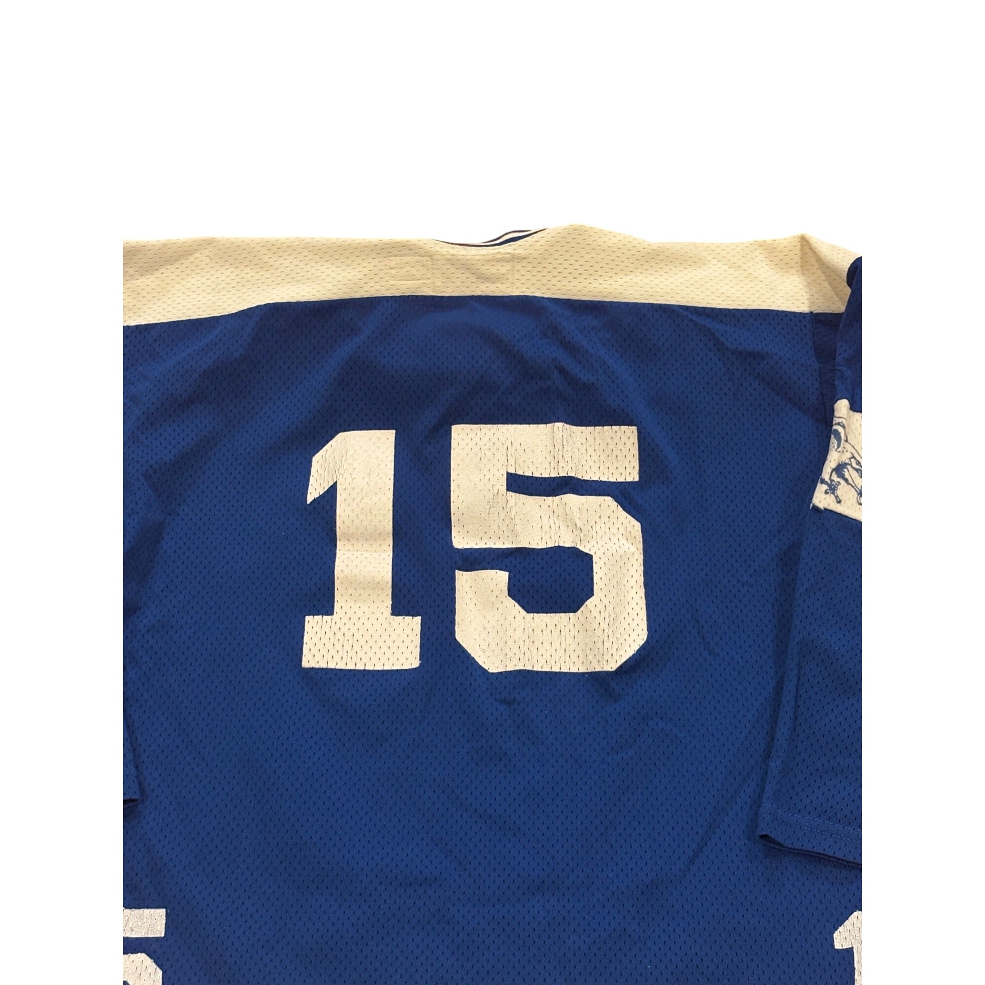 Vintage Game Worn Bentley Falcons #15 Stall & Dean NCAA Hockey Jersey Men's 46