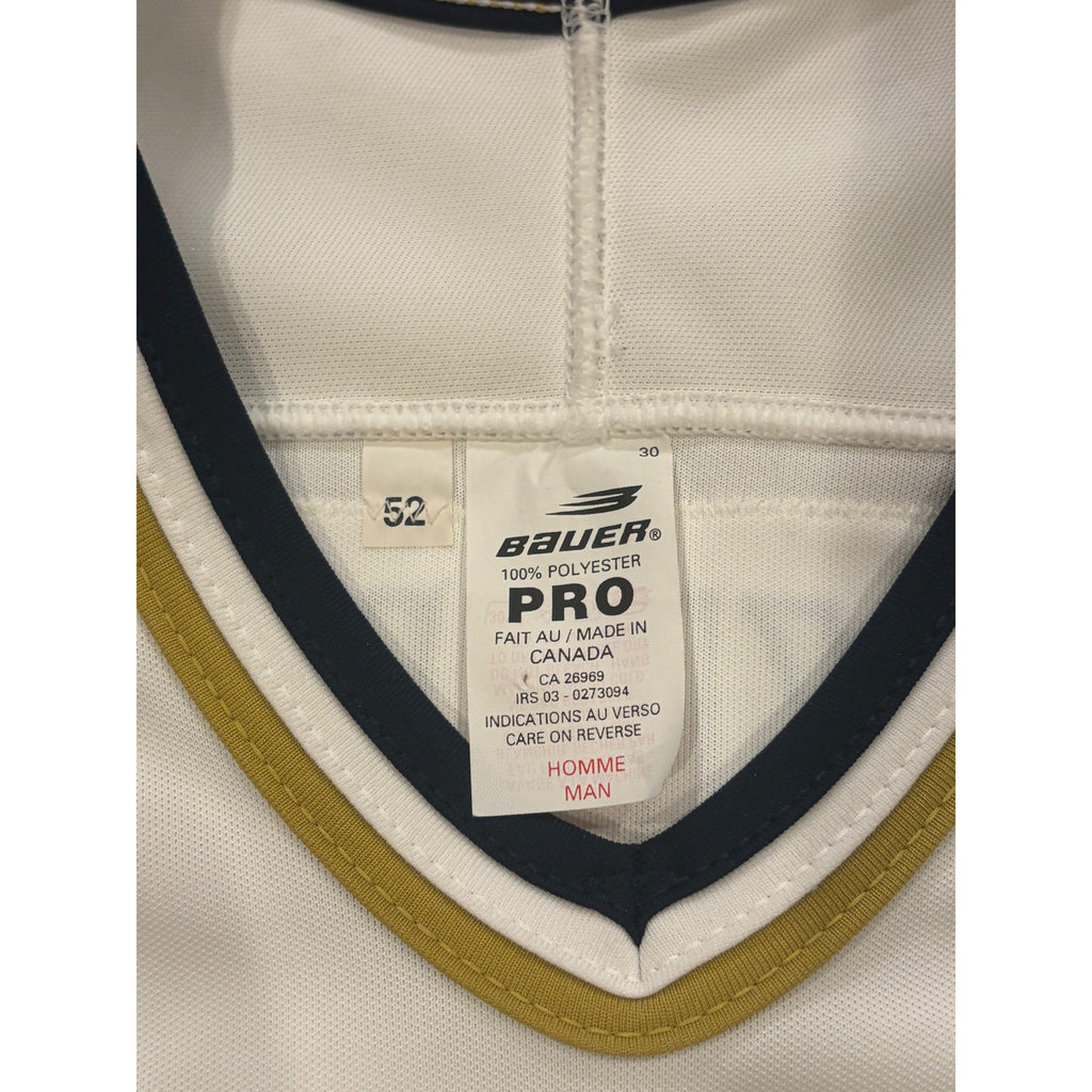 Vtg Long Beach Ice Dogs McKenzie #13 Authentic Bauer Jersey Fight Strap IHL 52