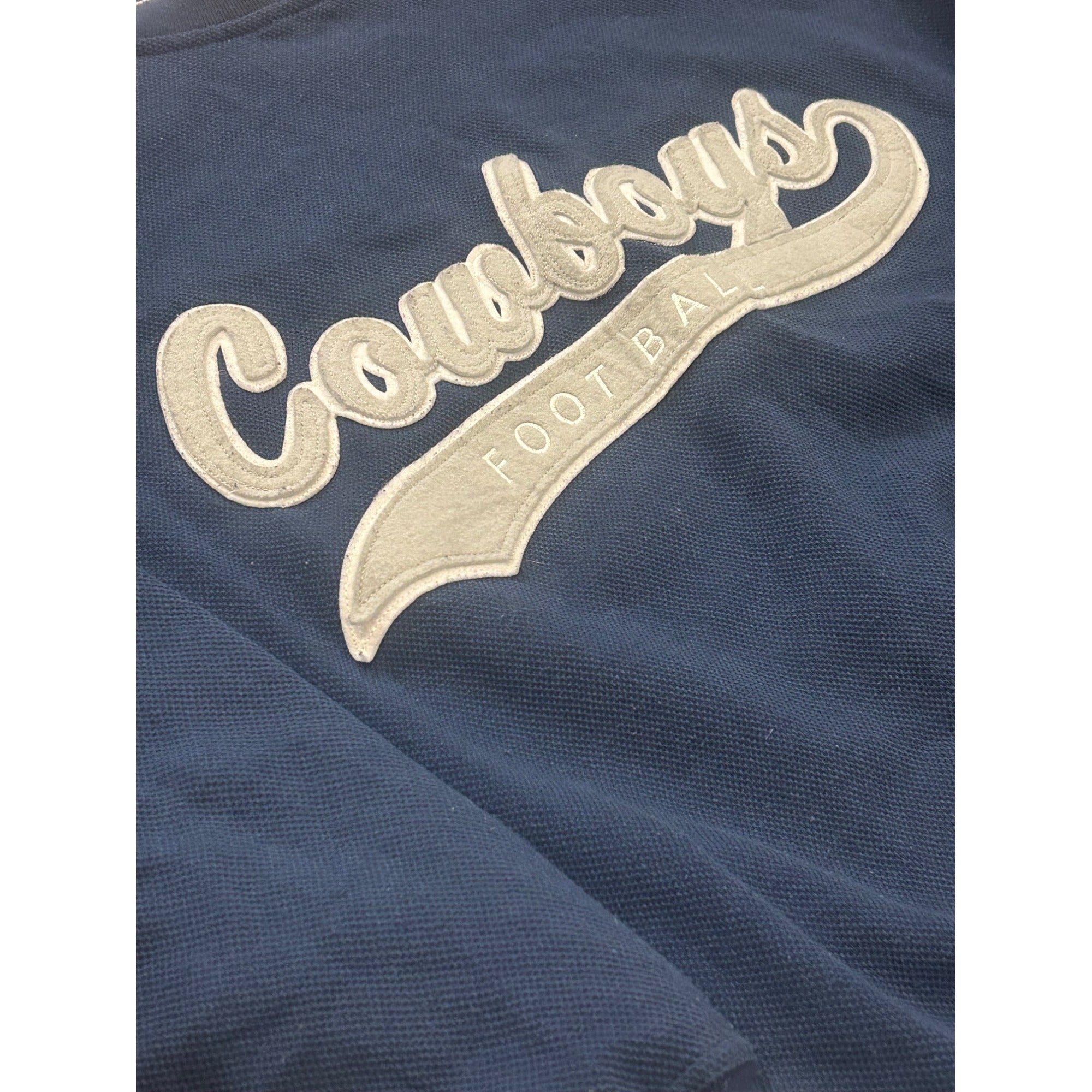 Vintage 1990's Starter Dallas Cowboys NFL Tail Sweep Crewneck Sweatshirt Blue XL