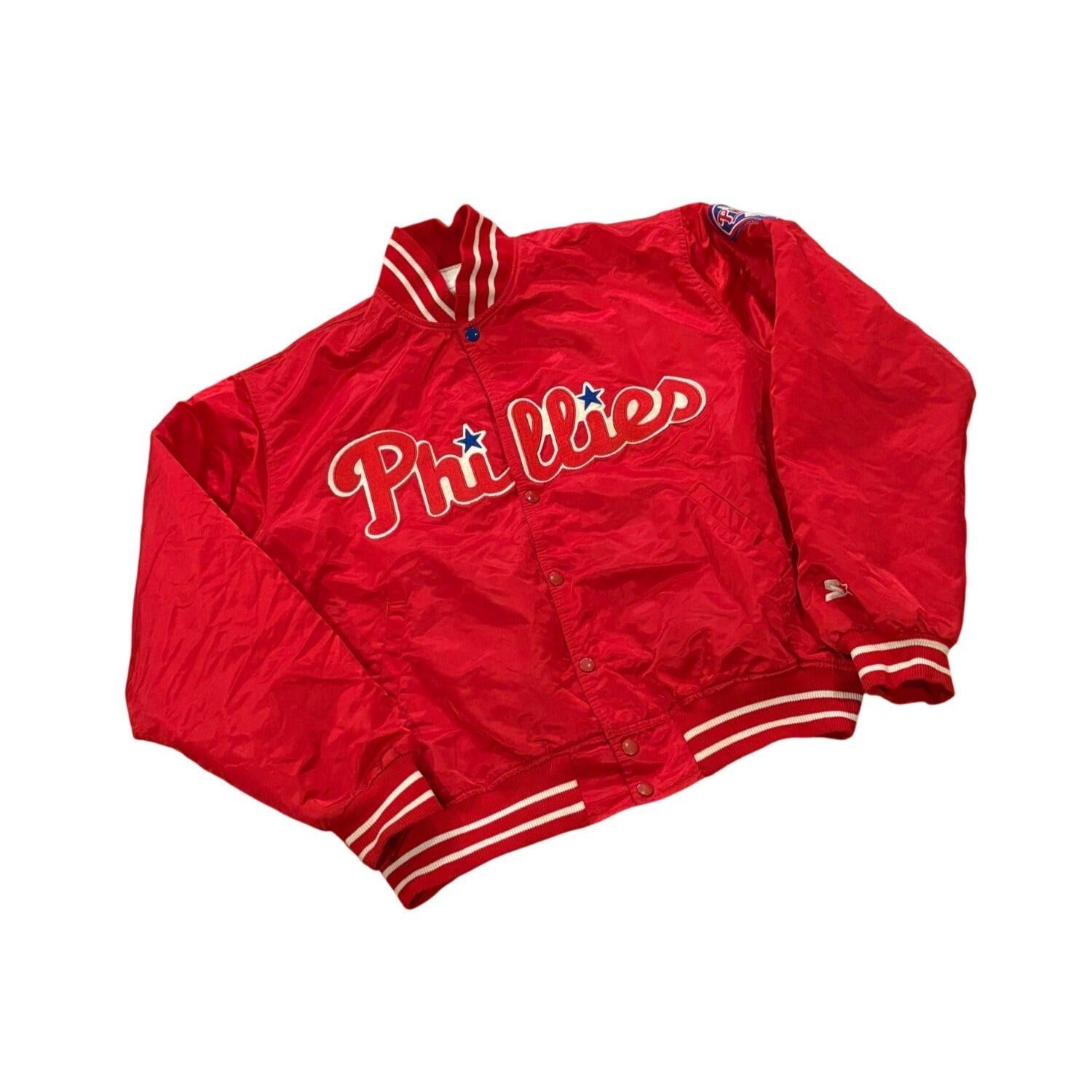 Vintage 90s Starter Philadelphia Phillies MLB Diamond Collection Satin Jacket XL