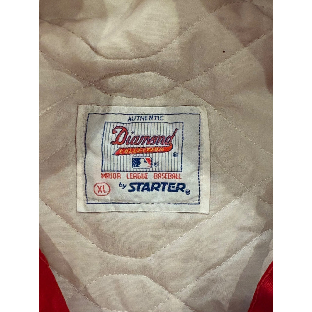 Vintage 90s Starter Philadelphia Phillies MLB Diamond Collection Satin Jacket XL