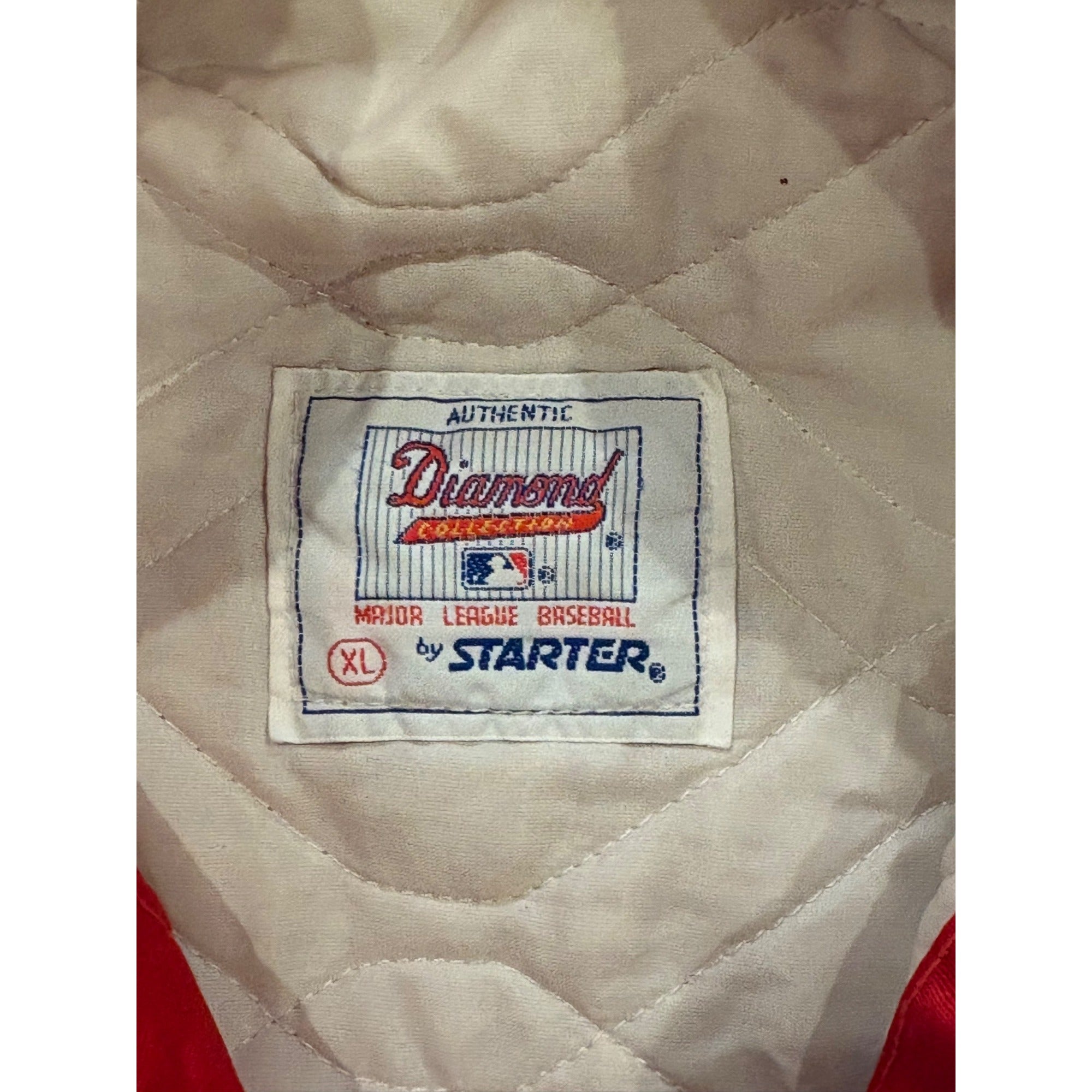 Vintage 90s Starter Philadelphia Phillies MLB Diamond Collection Satin Jacket XL