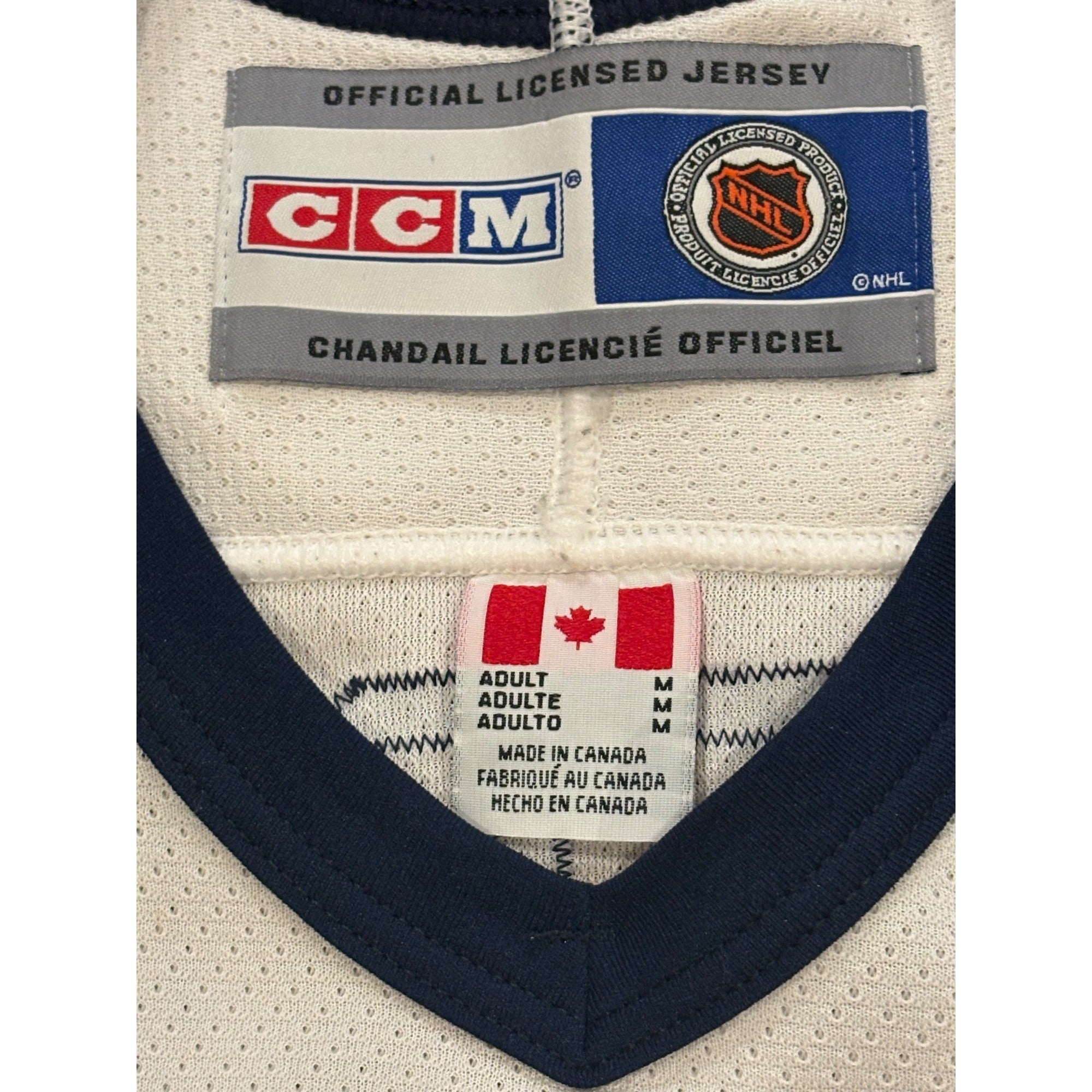 Vtg CCM New York Islanders Michael Peca #27 Signed Stitched NHL Hockey Jersey M