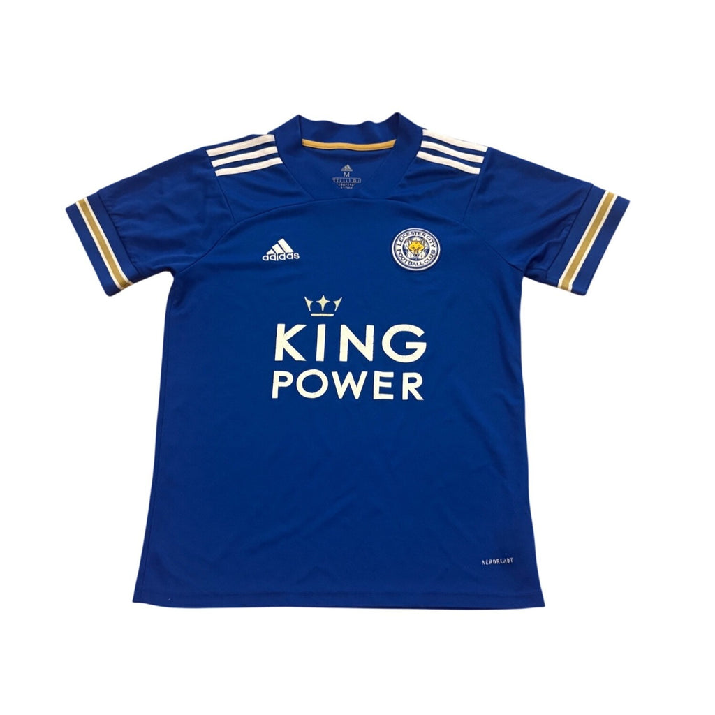 Adidas 2020-21 Leicester City F.C. Home Kit Soccer Jersey Blue Men's Size Small
