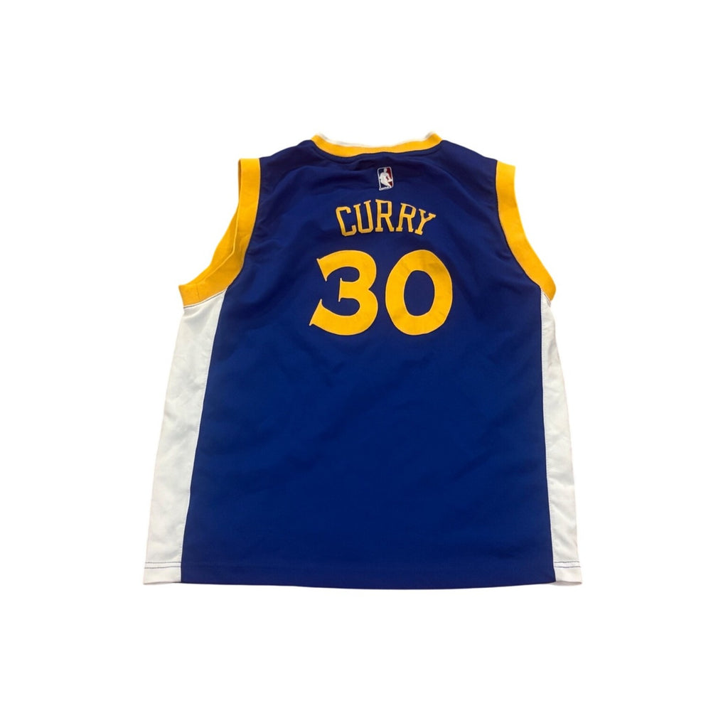 Adidas Golden State Warriors Steph Curry #30 NBA Basketball Jersey Blue Youth L
