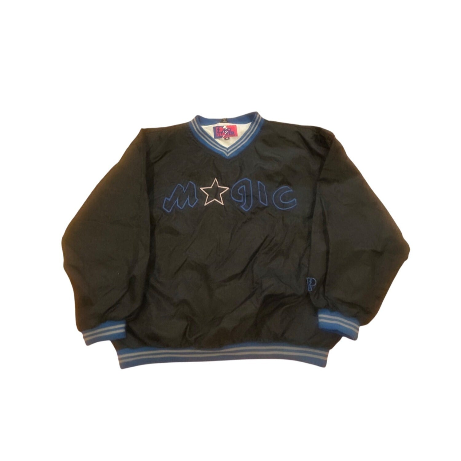 Vintage 1990's Pro Player Orlando Magic NBA Pullover Windbreaker Jacket Men's XL