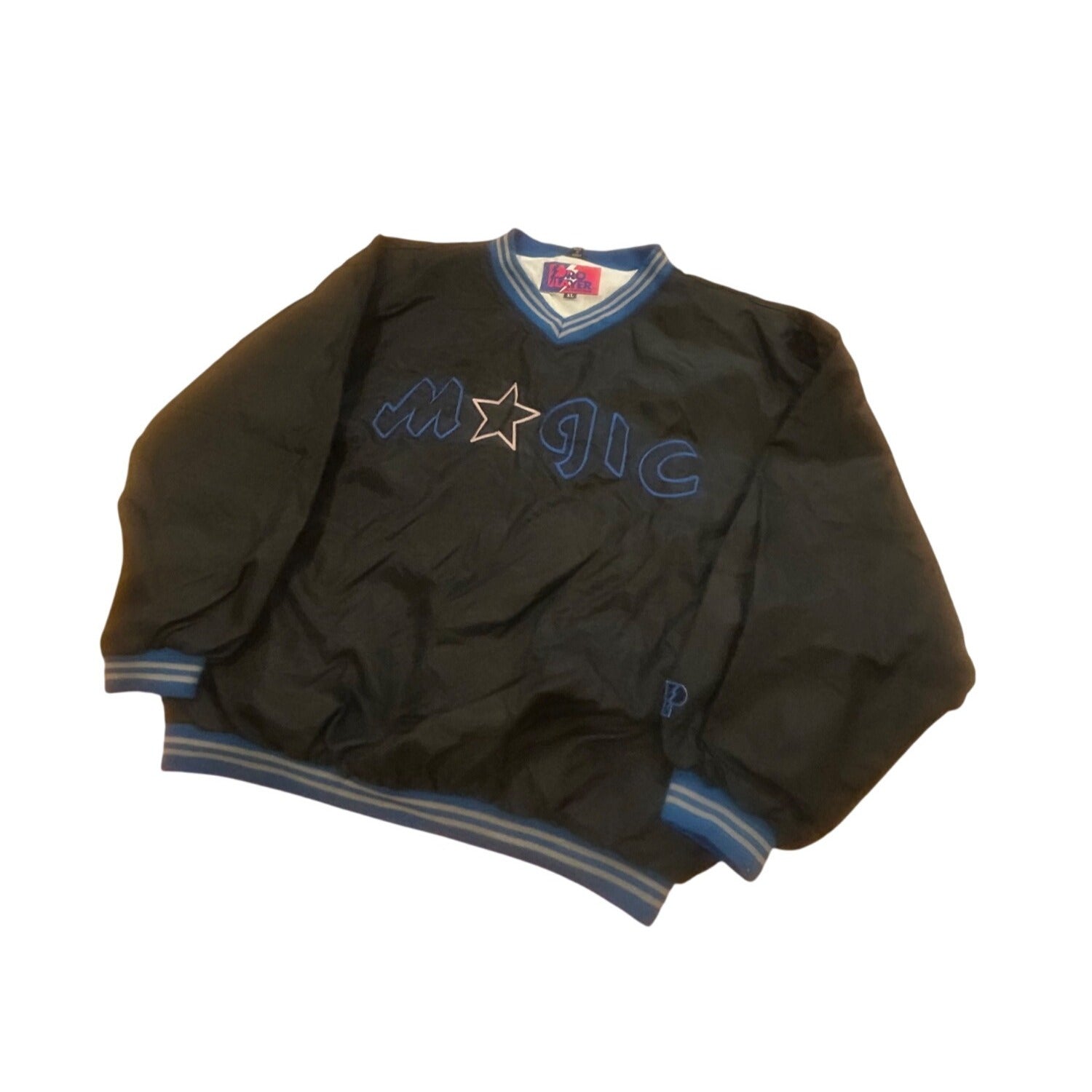 Vintage 1990's Pro Player Orlando Magic NBA Pullover Windbreaker Jacket Men's XL