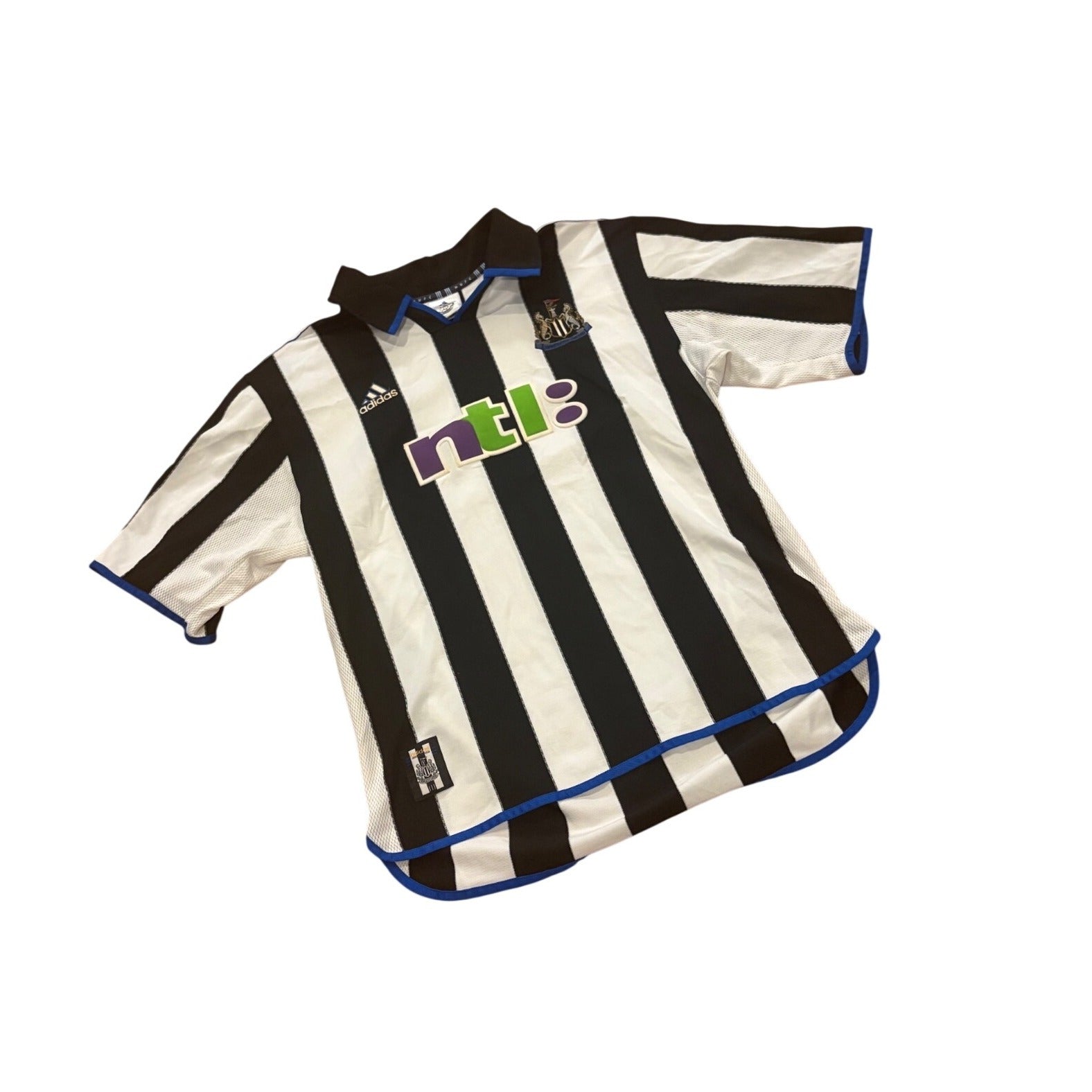 Adidas 2000-01 Newcastle United Home Kit Soccer Jersey Premier League Men's XL