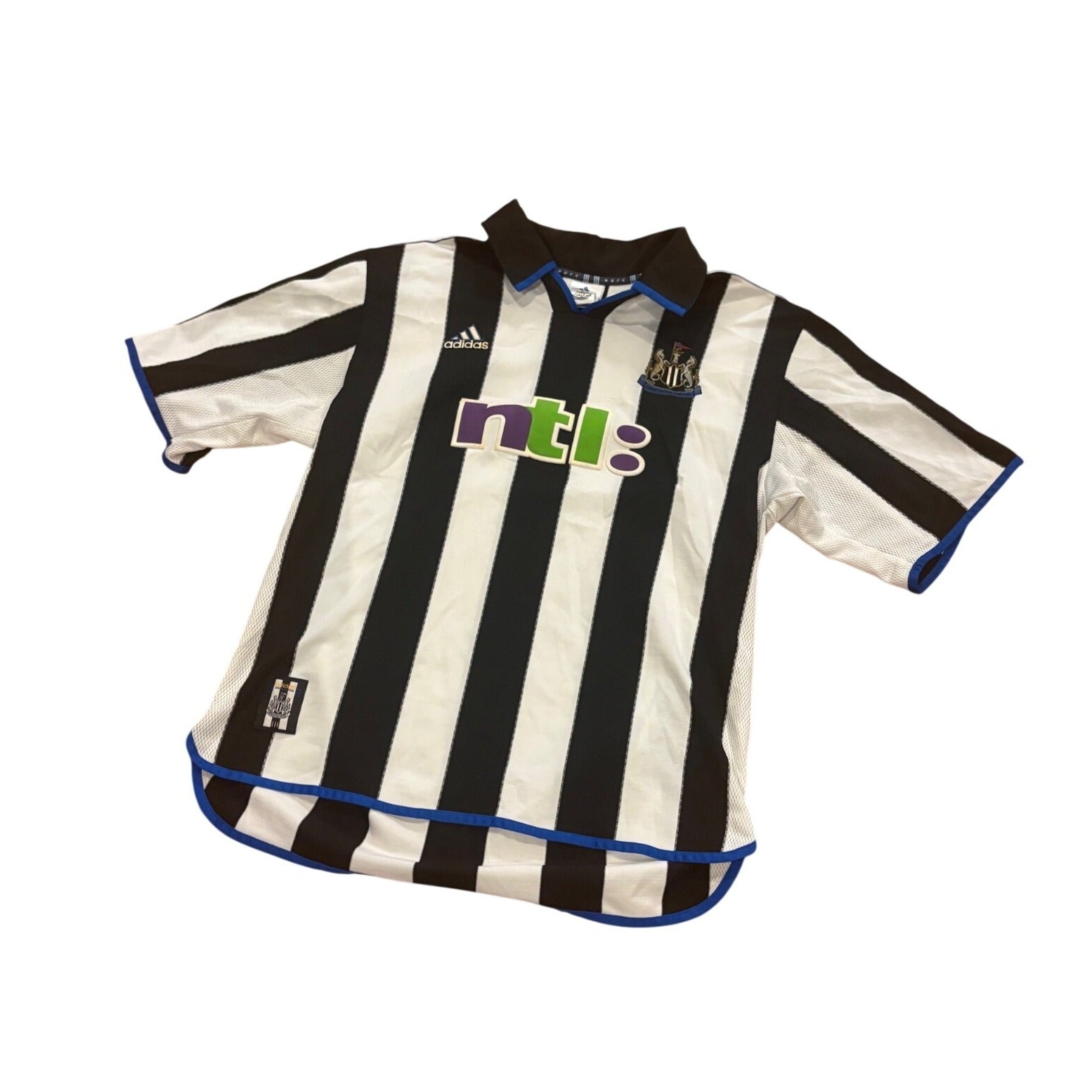 Adidas 2000-01 Newcastle United Home Kit Soccer Jersey Premier League Men's XL
