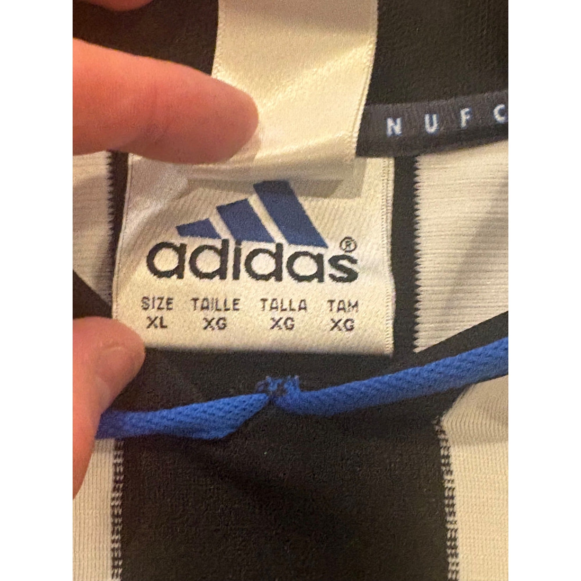 Adidas 2000-01 Newcastle United Home Kit Soccer Jersey Premier League Men's XL