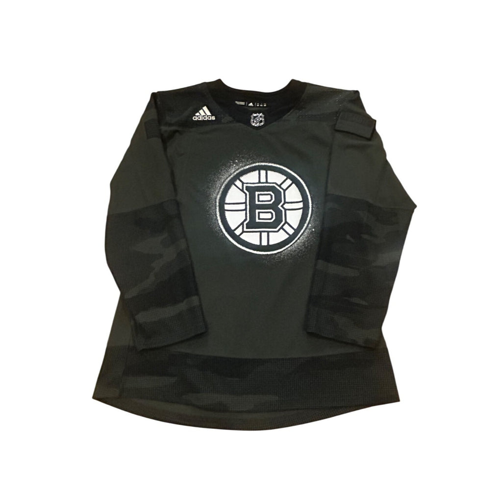 Adidas Boston Bruins Salute To Service Camo NHL Hockey Jersey Men's Size 44