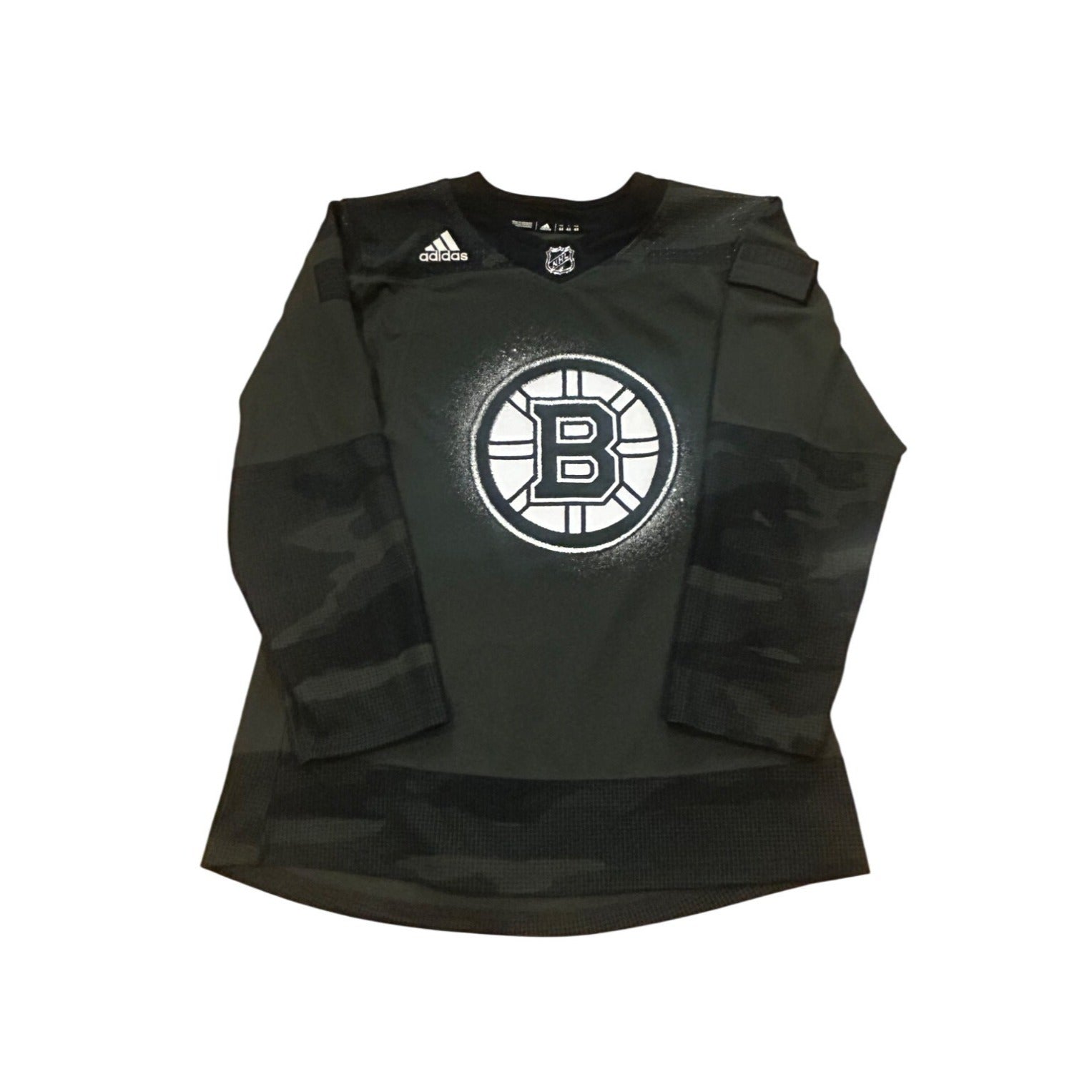 Adidas Boston Bruins Salute To Service Camo NHL Hockey Jersey Men's Size 44