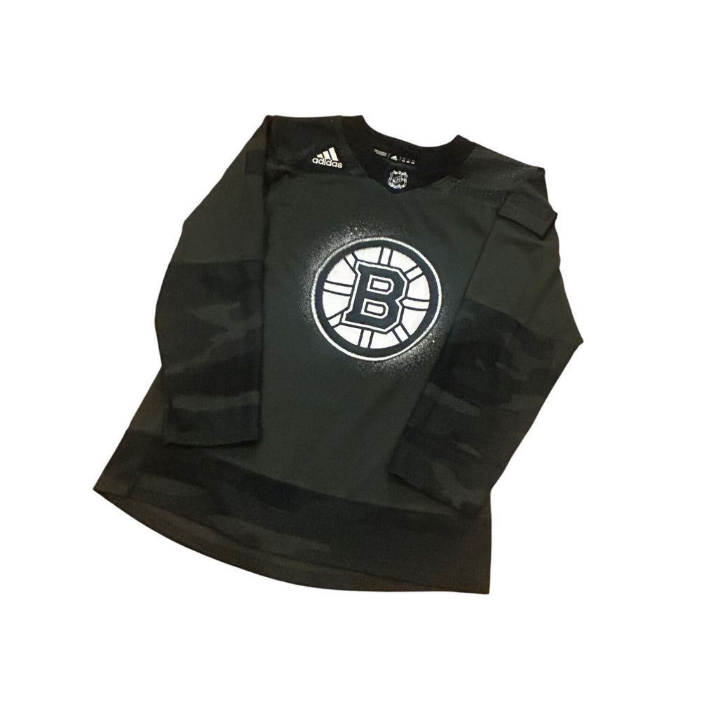 Adidas Boston Bruins Salute To Service Camo NHL Hockey Jersey Men's Size 44