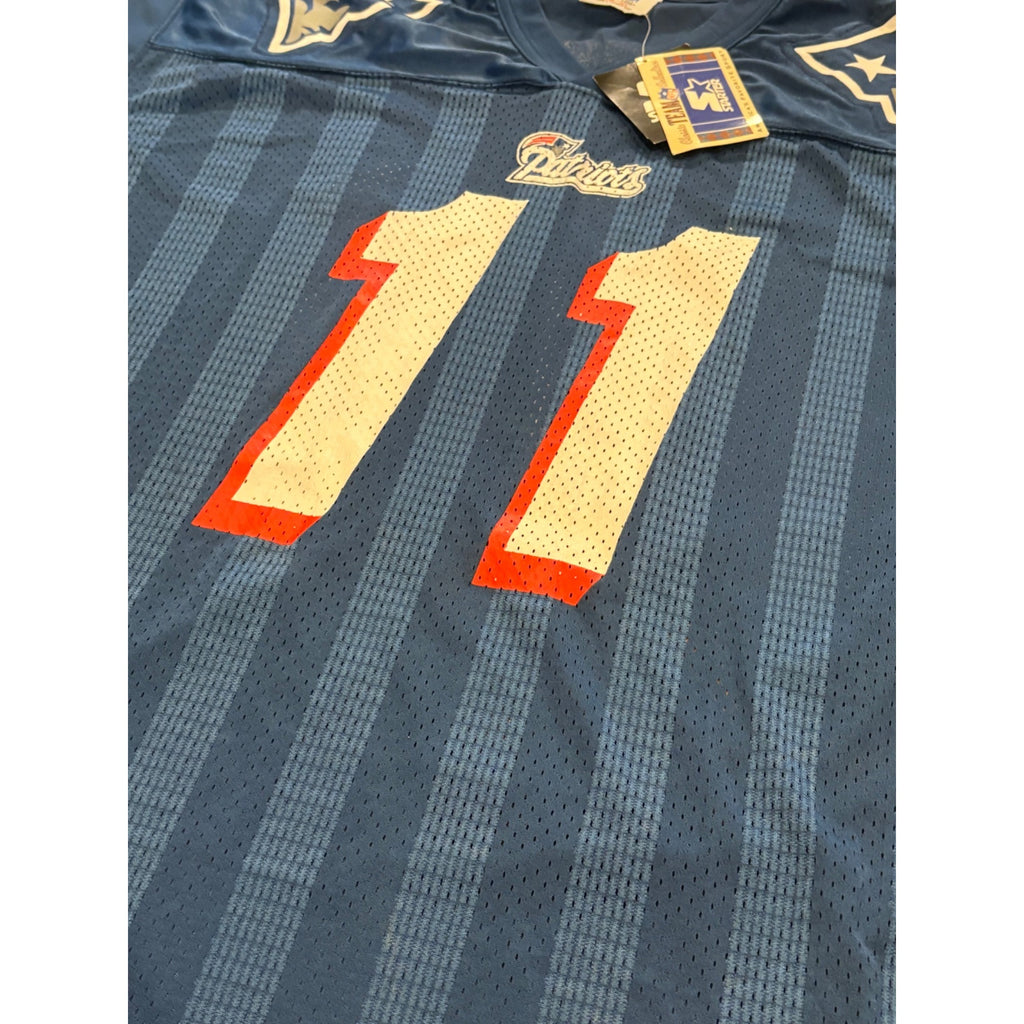 Deadstock Vintage Starter 1995 New England Patriots Drew Bledsoe #11 Jersey XL