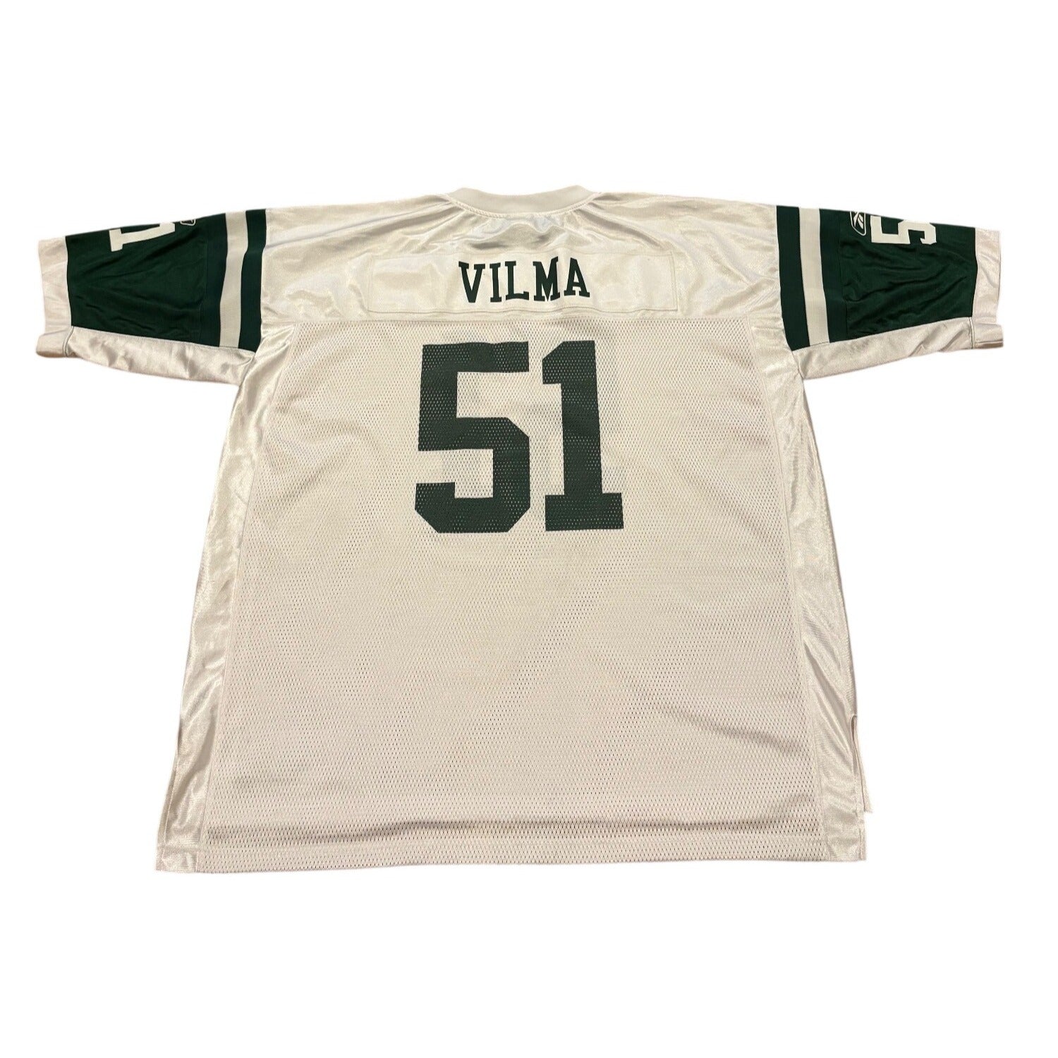 Reebok New York Jets Jonathan Vilma #51 White NFL Football Jersey Men's 2XL NWT