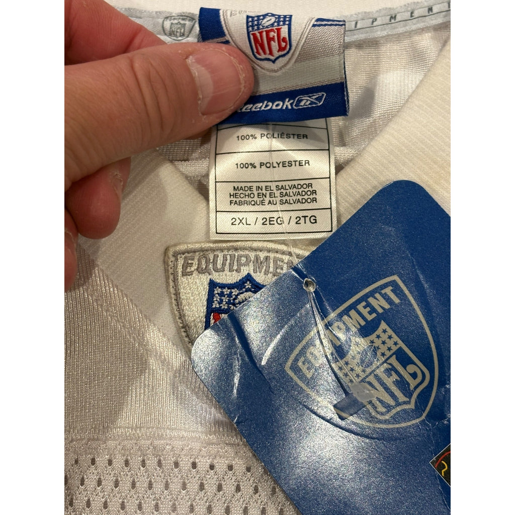 Reebok New York Jets Jonathan Vilma #51 White NFL Football Jersey Men's 2XL NWT