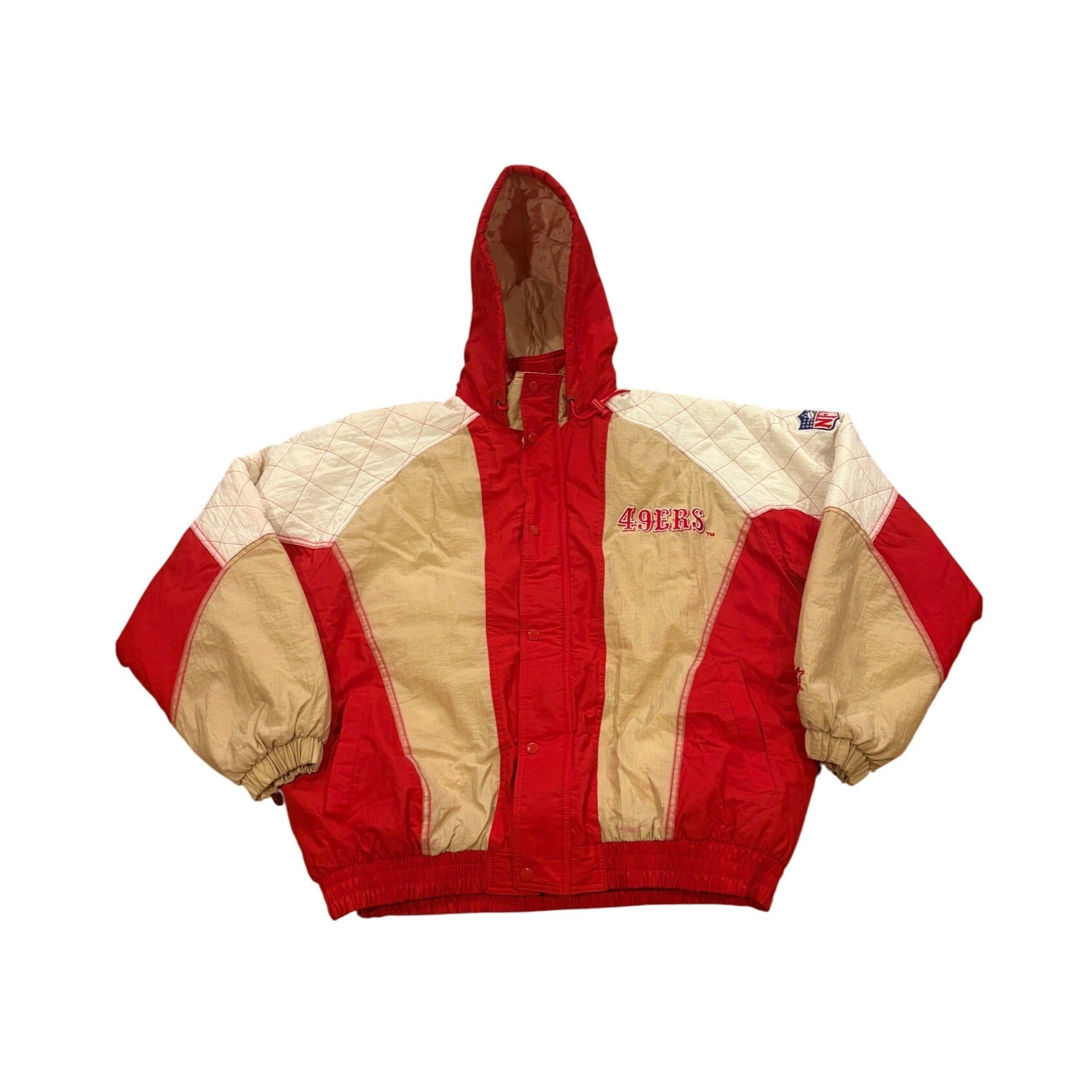Vintage 90's Starter San Francisco 49ers NFL Full Zip Puffer Jacket Men's XL