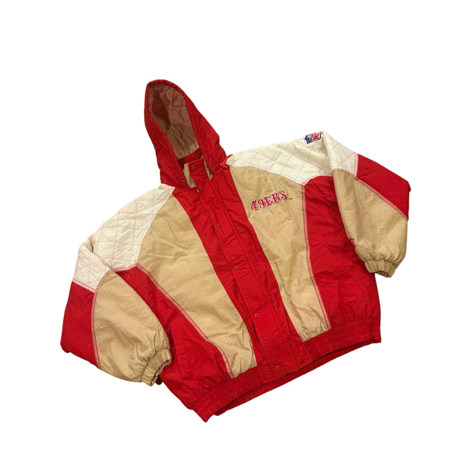 Vintage 90's Starter San Francisco 49ers NFL Full Zip Puffer Jacket Men's XL