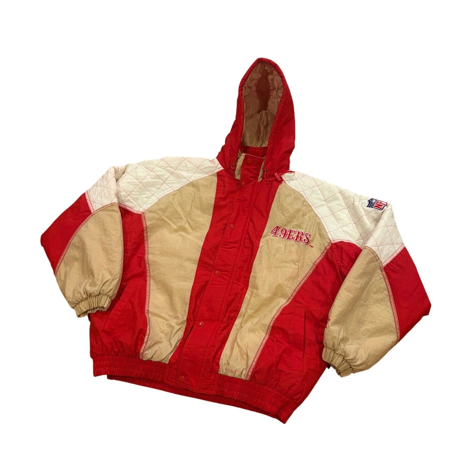 Vintage 90's Starter San Francisco 49ers NFL Full Zip Puffer Jacket Men's XL