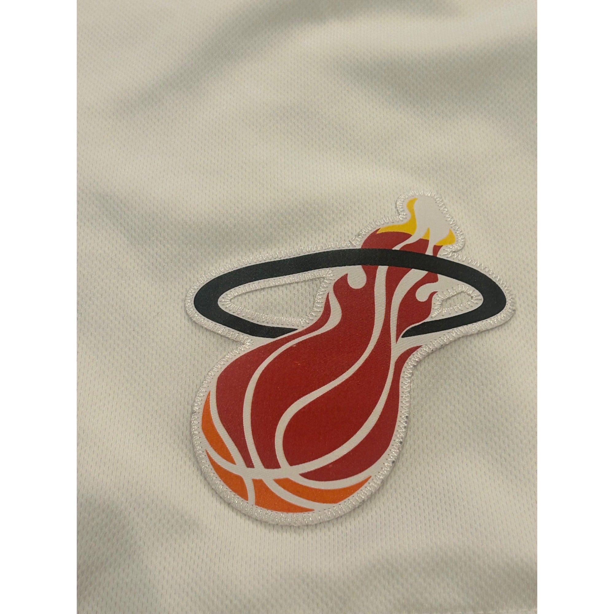 Adidas Miami Heat NBA Authentic Home Throwback White Basketball Shorts Men's 2XL
