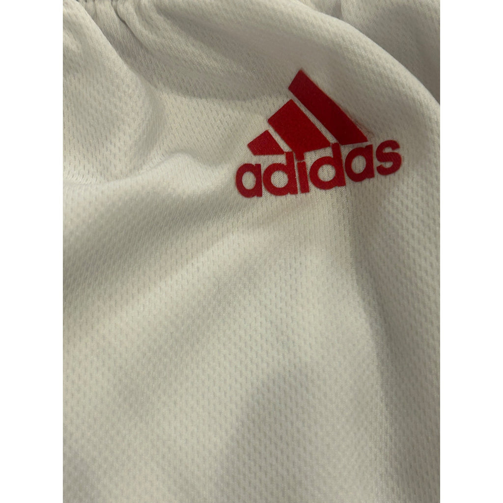 Adidas Miami Heat NBA Authentic Home Throwback White Basketball Shorts Men's 2XL