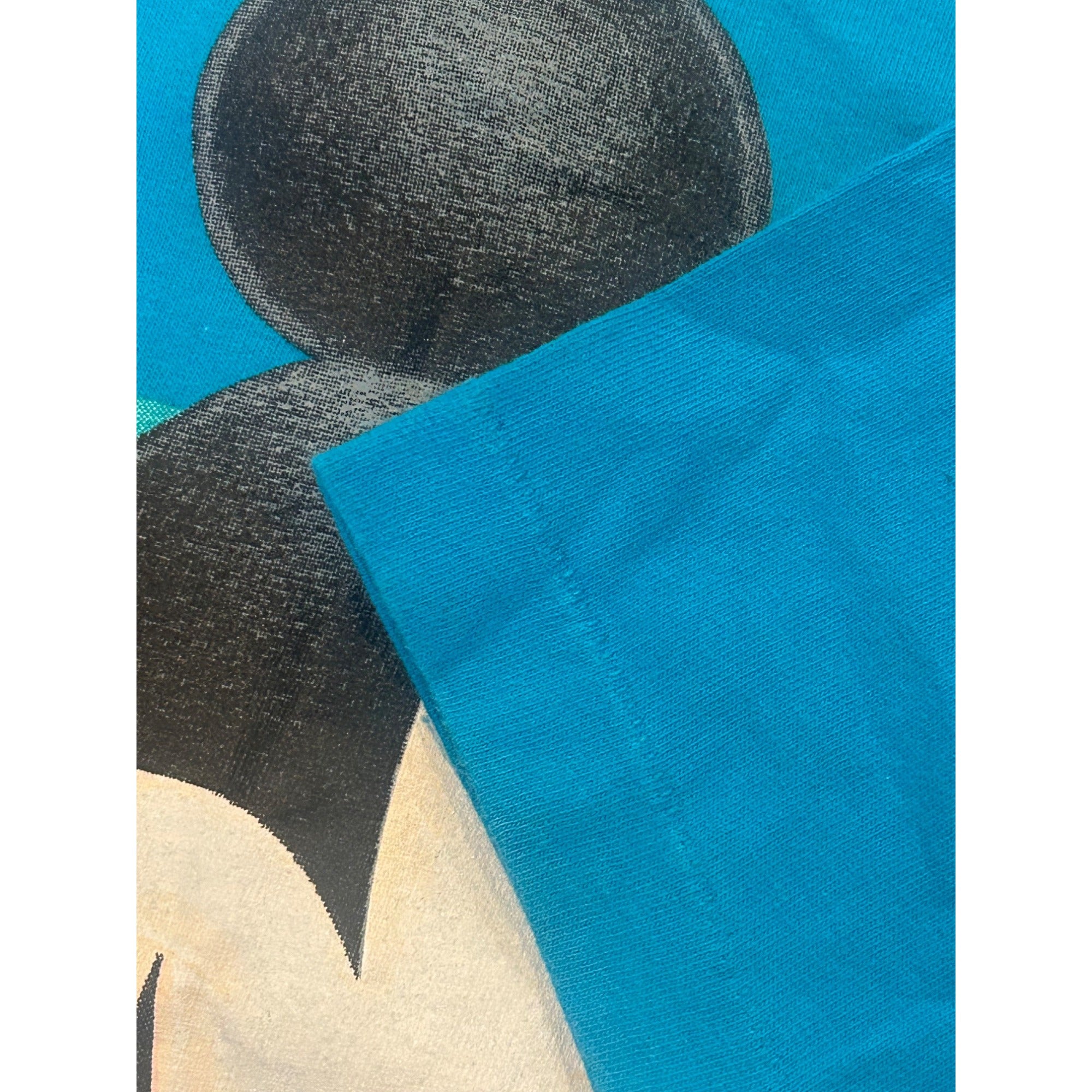 Vintage 1990's Mickey Unlimited Mickey & Minnie Single Stitch T-Shirt Blue Small