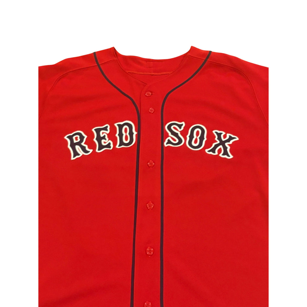 Majestic Authentic Boston Red Sox David Ortiz #34 Red MLB Baseball Jersey 52