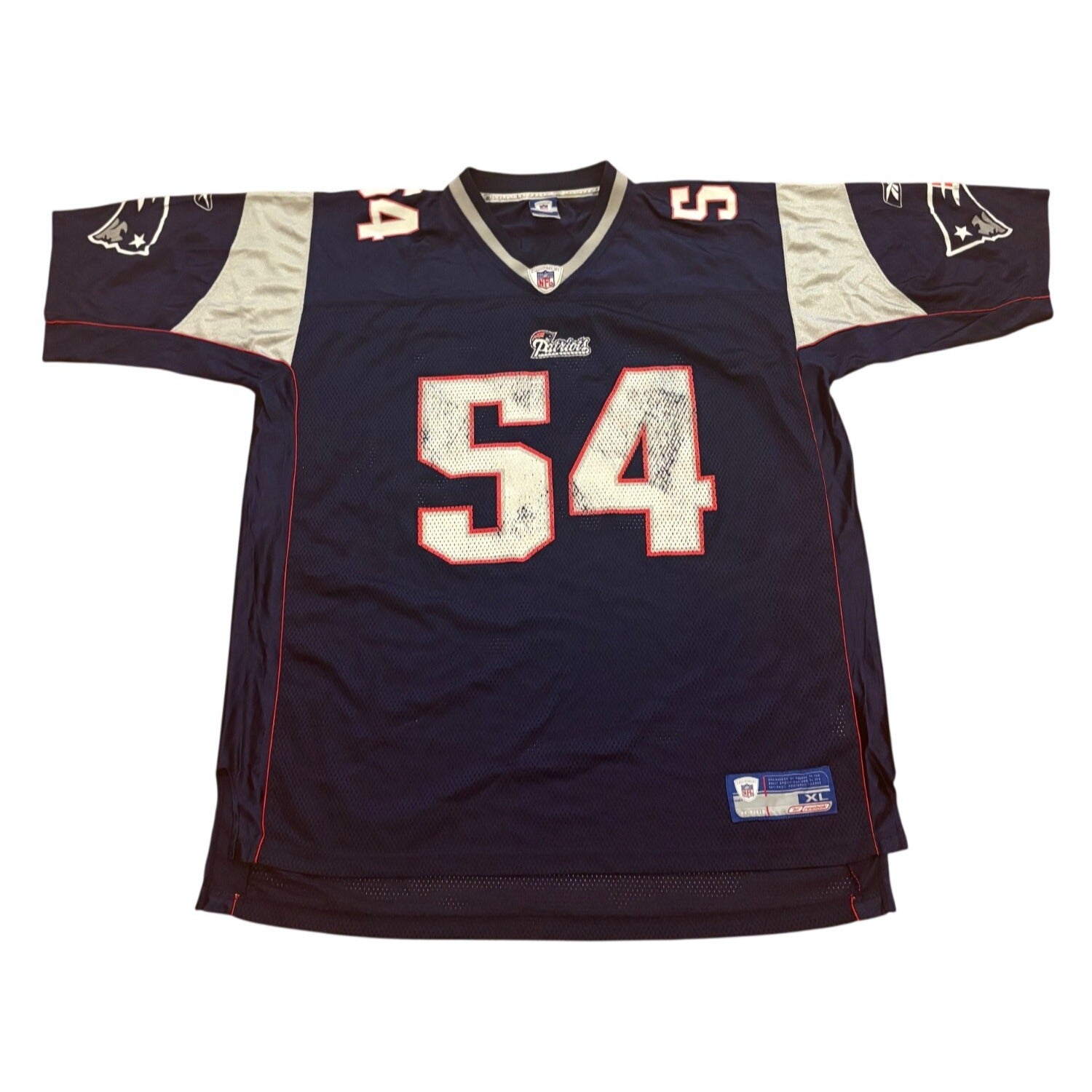 Reebok New England Patriots Tedy Bruschi #54 NFL Football Jersey Men's XL