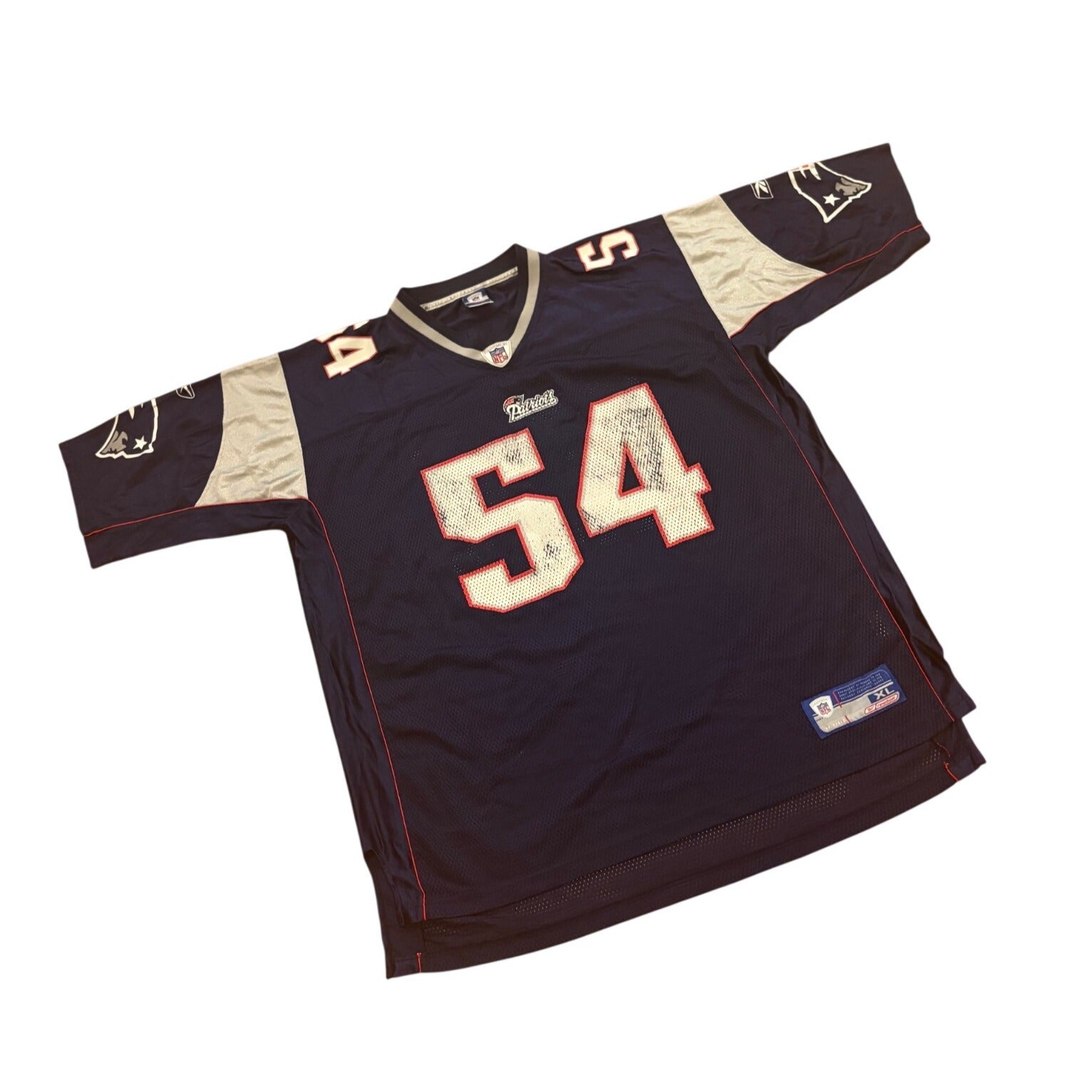 Reebok New England Patriots Tedy Bruschi #54 NFL Football Jersey Men's XL