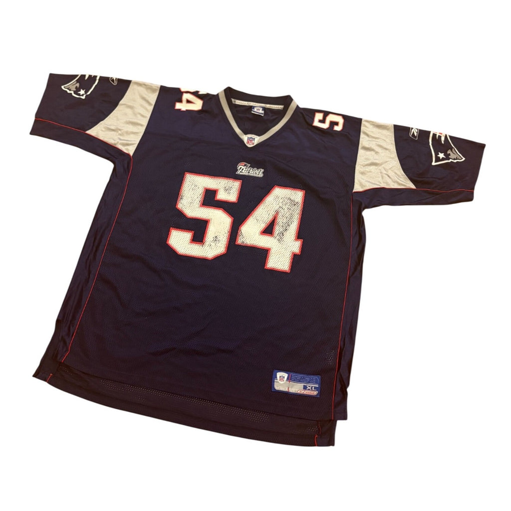 Reebok New England Patriots Tedy Bruschi #54 NFL Football Jersey Men's XL