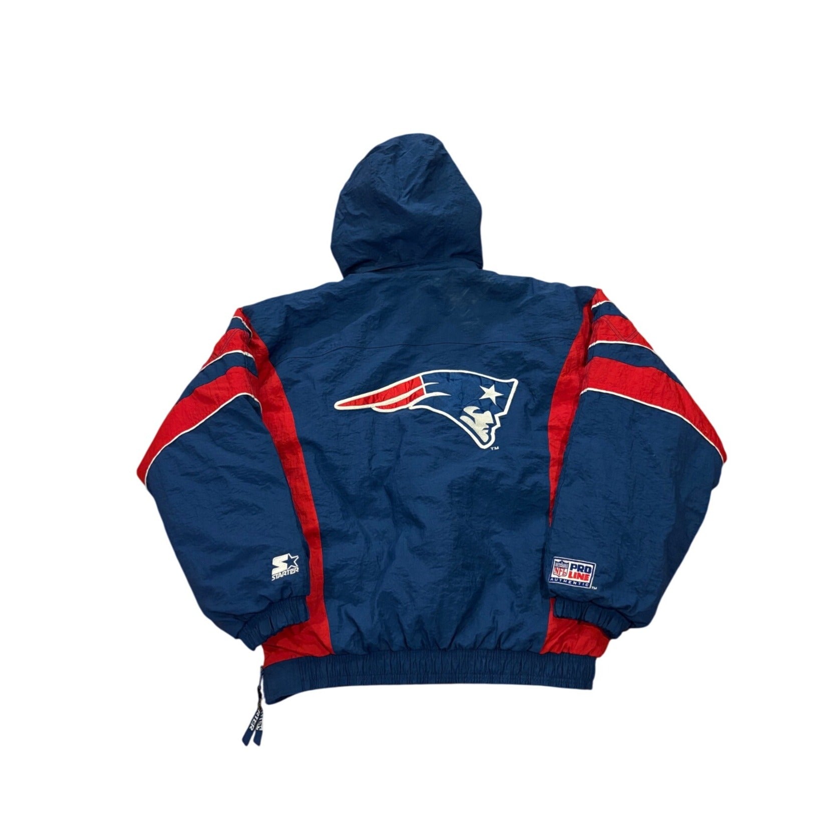 Vintage 1996 Starter New England Patriots NFL Pro Line Hooded Puffer Jacket XL