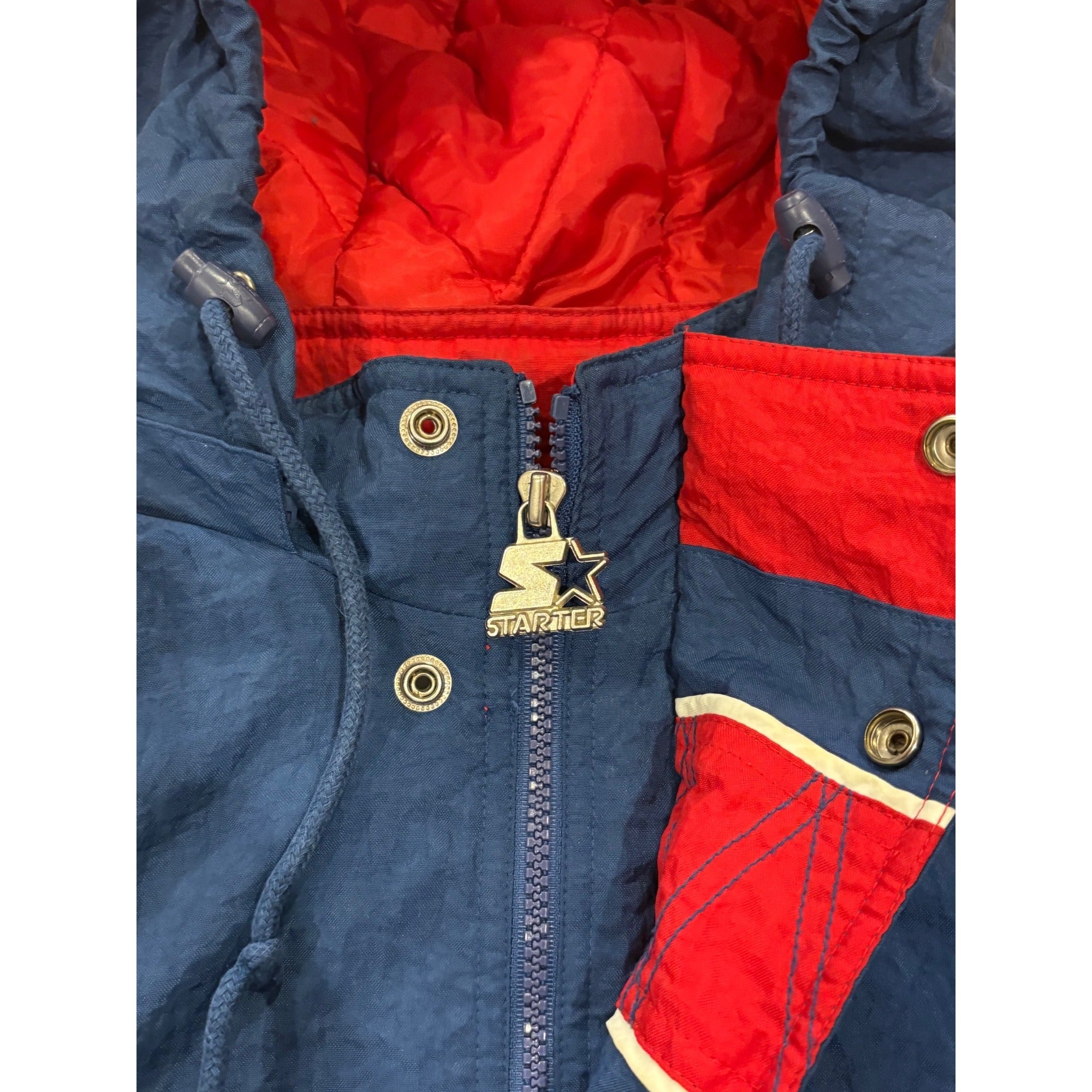 Vintage 1996 Starter New England Patriots NFL Pro Line Hooded Puffer Jacket XL