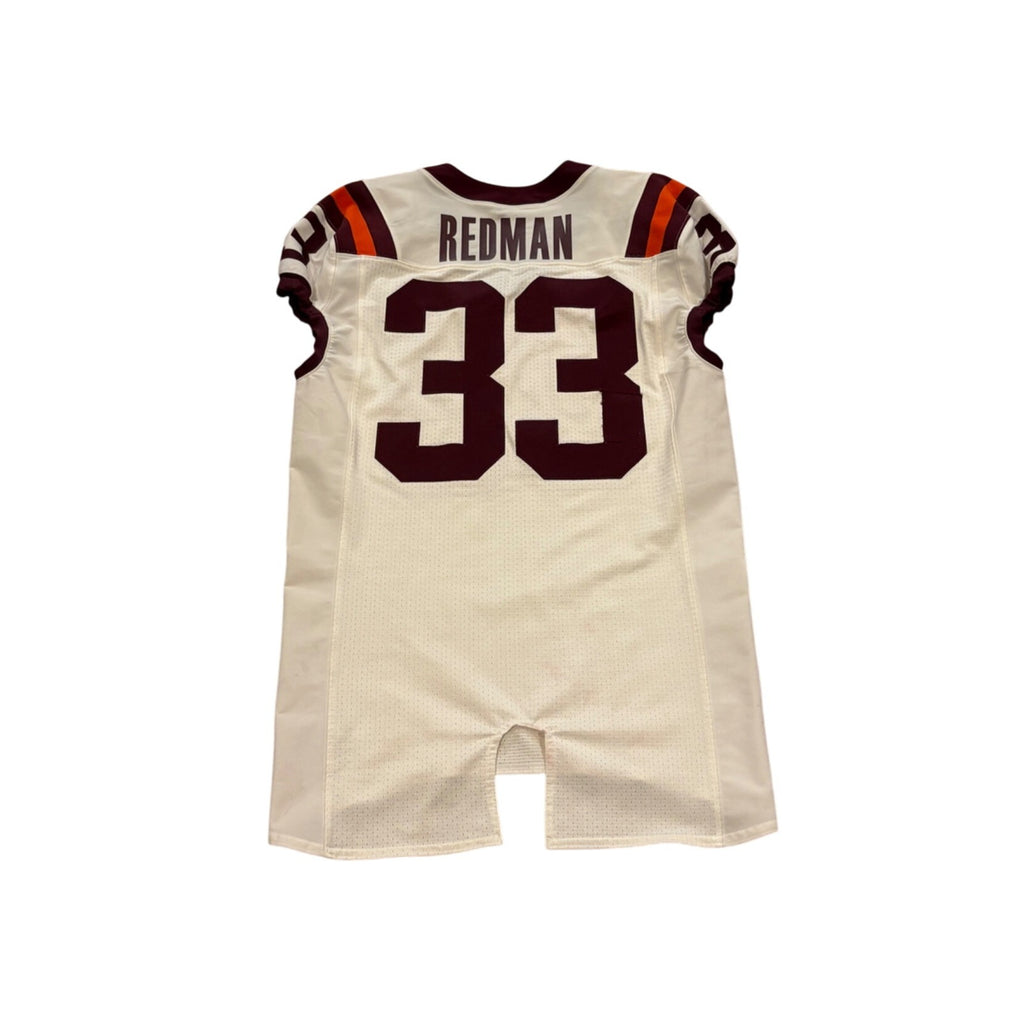 Rare Nike Virginia Tech Darius Redman #33 Game Worn Football Jersey Men's 44