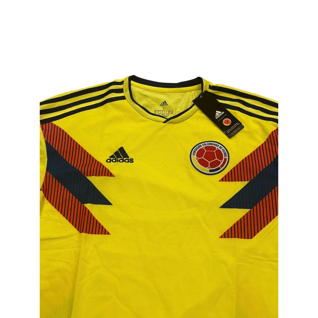 Adidas Climalite 2018 Colombia Home Kit Soccer Jersey Men's Large NWT