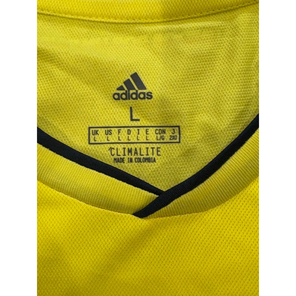 Adidas Climalite 2018 Colombia Home Kit Soccer Jersey Men's Large NWT