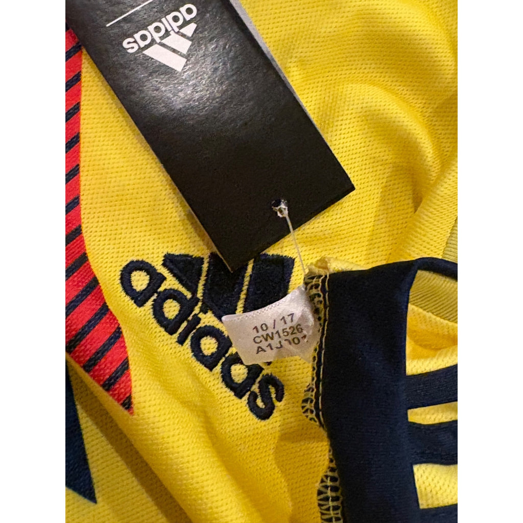 Adidas Climalite 2018 Colombia Home Kit Soccer Jersey Men's Large NWT