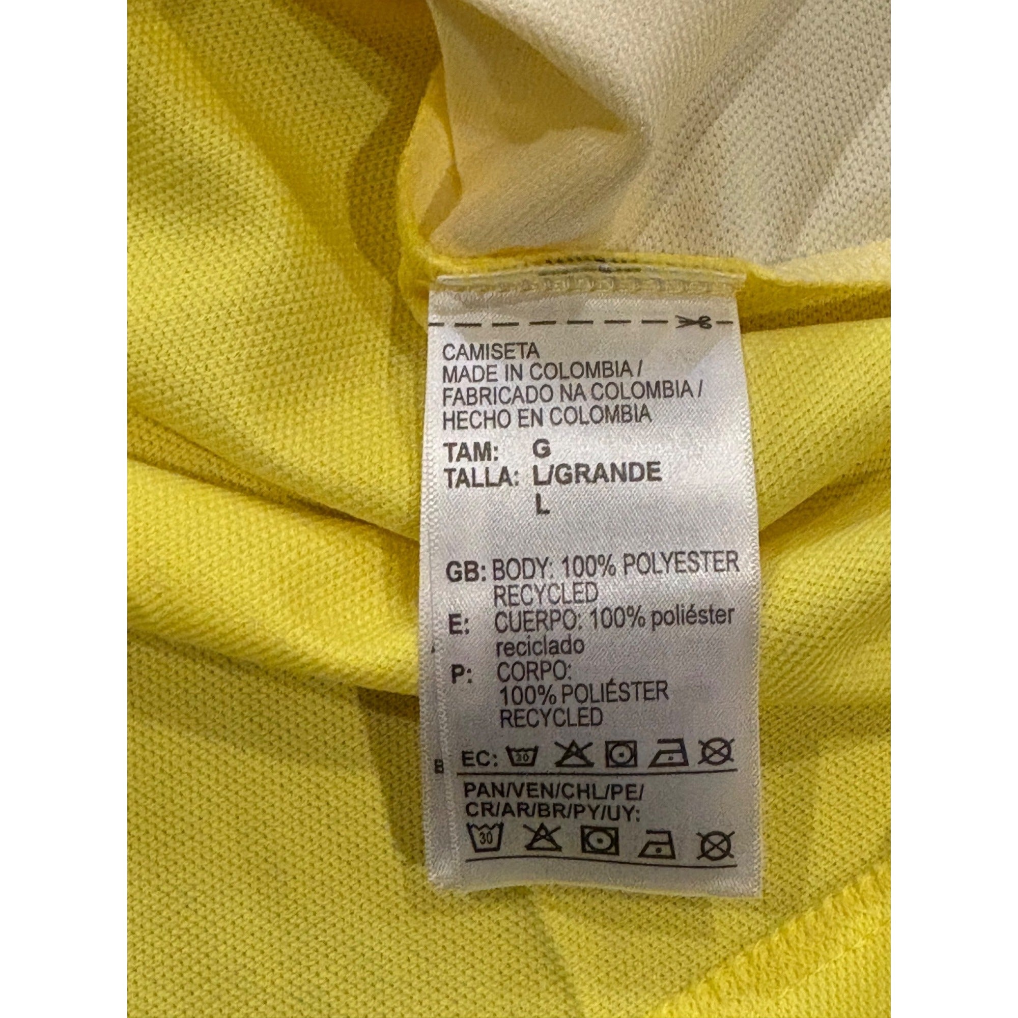 Adidas Climalite 2018 Colombia Home Kit Soccer Jersey Men's Large NWT