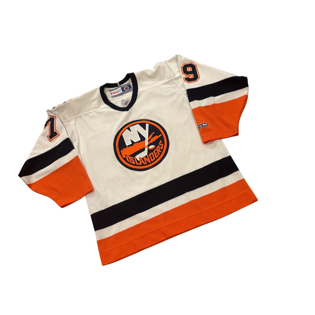 Rare Vintage CCM New York Islanders Alexei Yashin #79 White NHL Hockey Jersey M