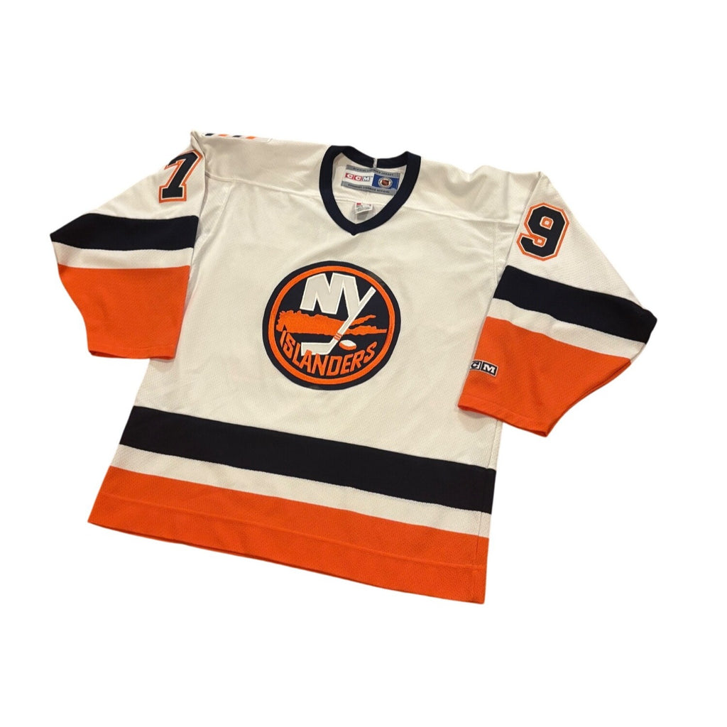 Rare Vintage CCM New York Islanders Alexei Yashin #79 White NHL Hockey Jersey M