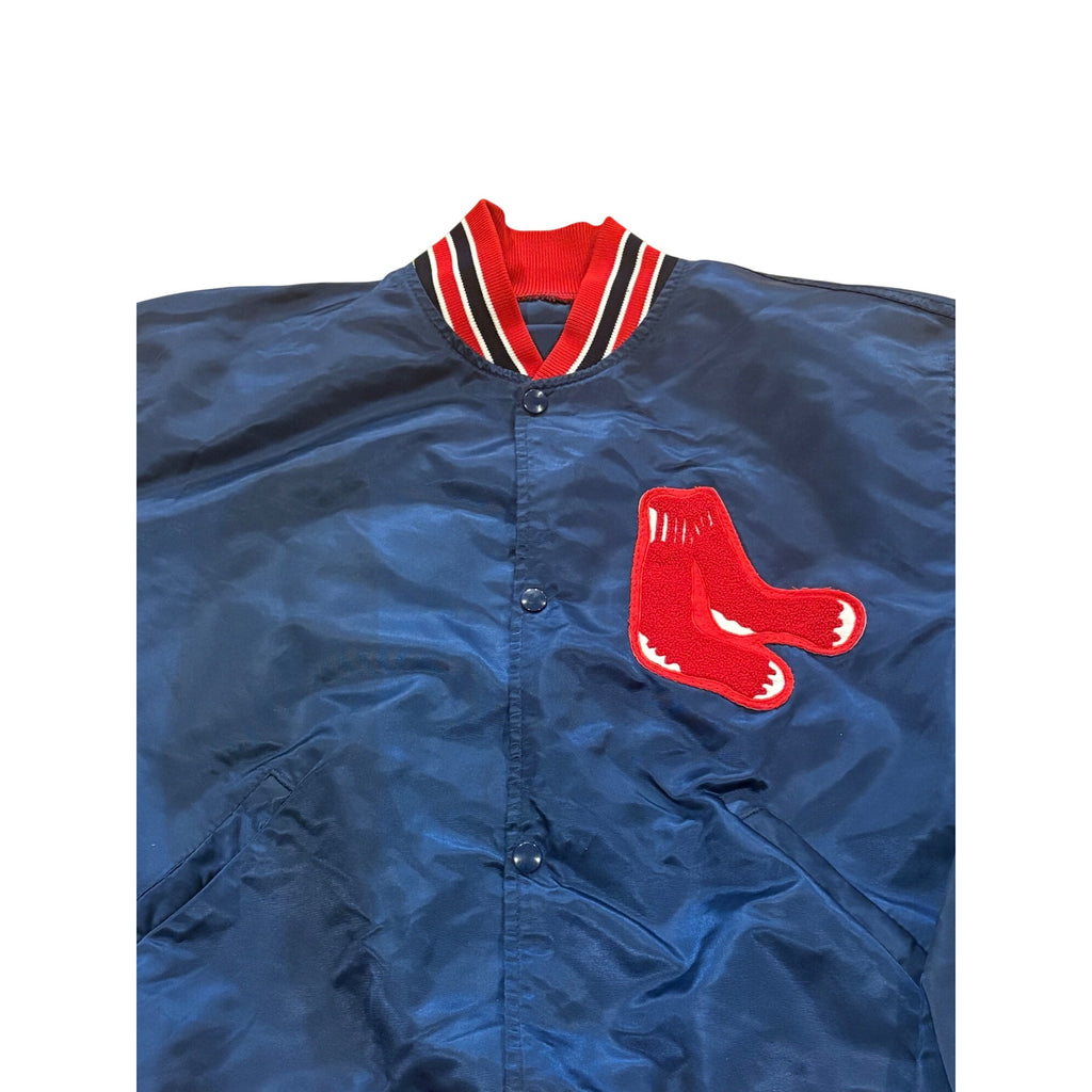 Vintage Starter Boston Red Sox MLB Nylon Satin Blue Jacket Men's XL Made In USA