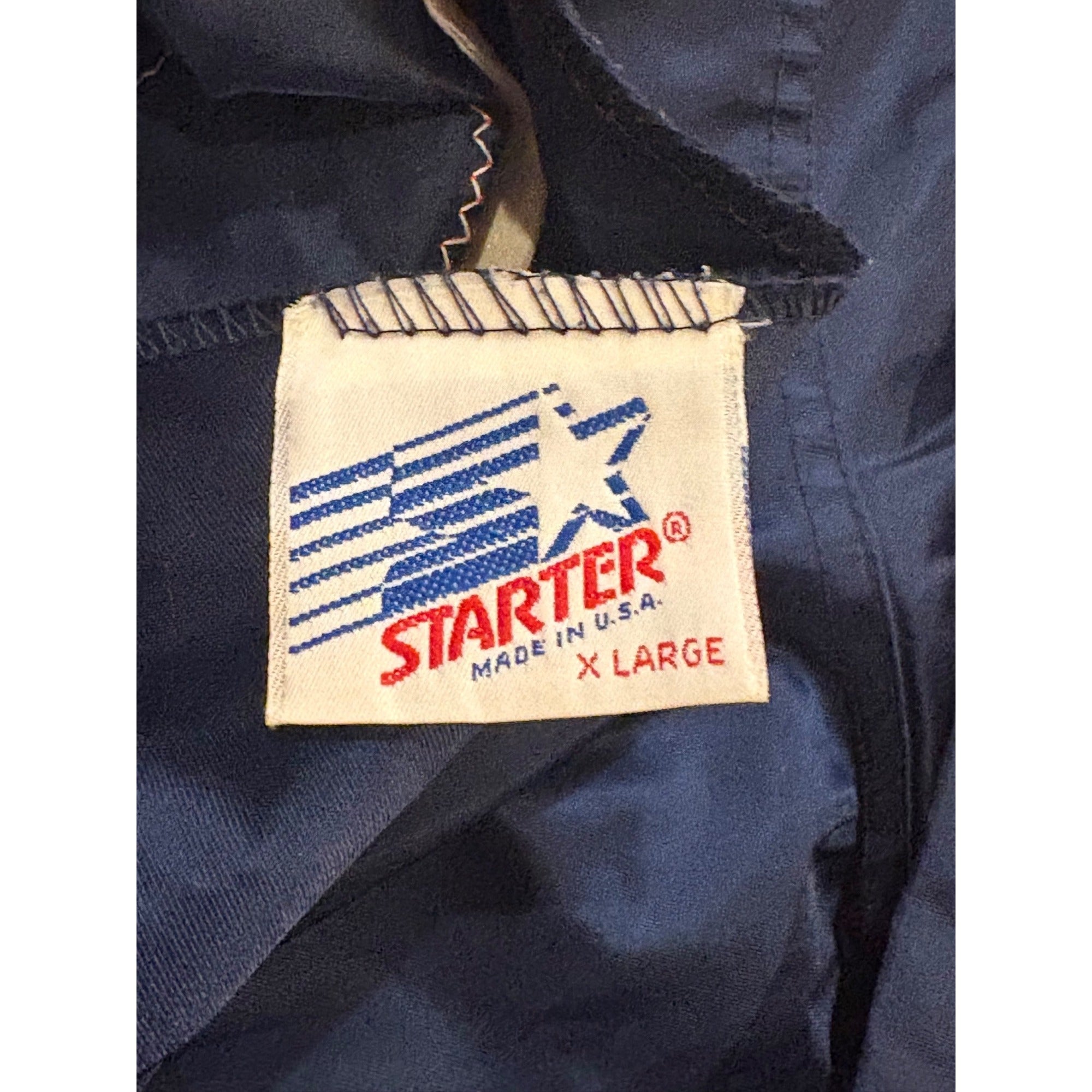 Vintage Starter Boston Red Sox MLB Nylon Satin Blue Jacket Men's XL Made In USA