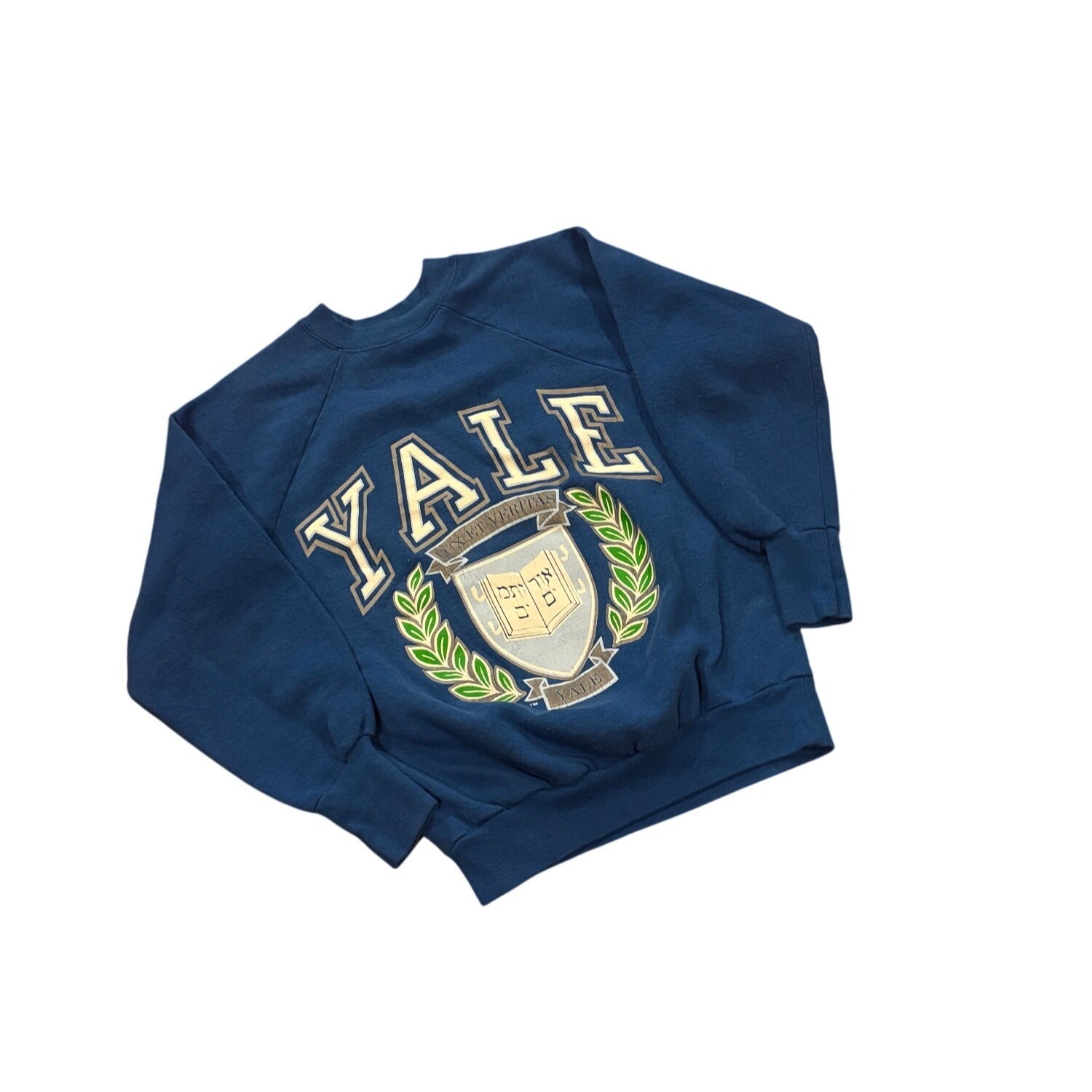 Vintage 80's Yale University TNT Crewneck Sweatshirt Blue Men's Size XS