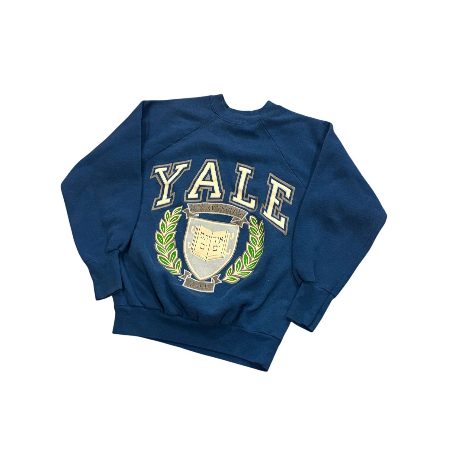 Vintage 80's Yale University TNT Crewneck Sweatshirt Blue Men's Size XS